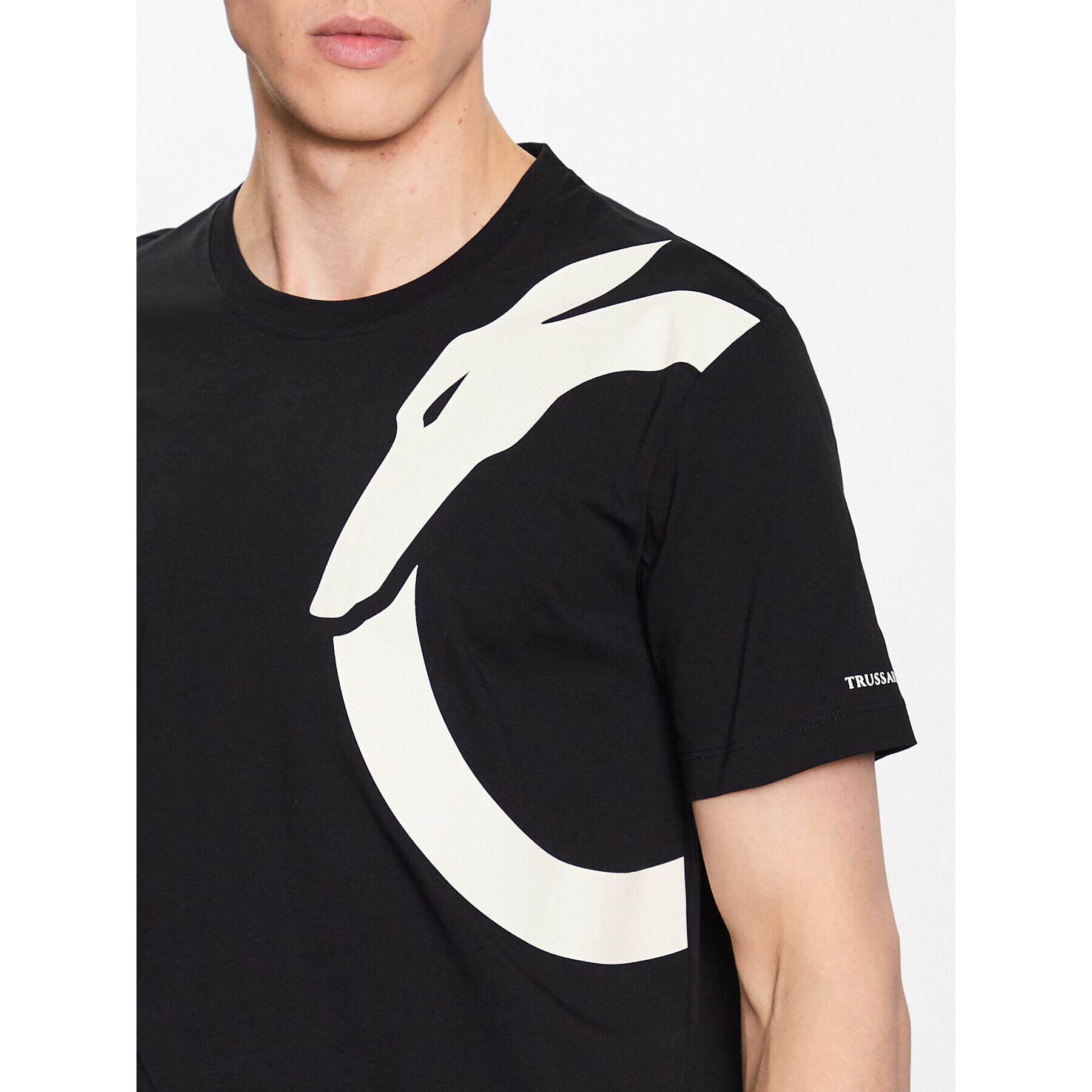 Trussardi Тишърт 52T00726 Черен Regular Fit - Pepit.bg