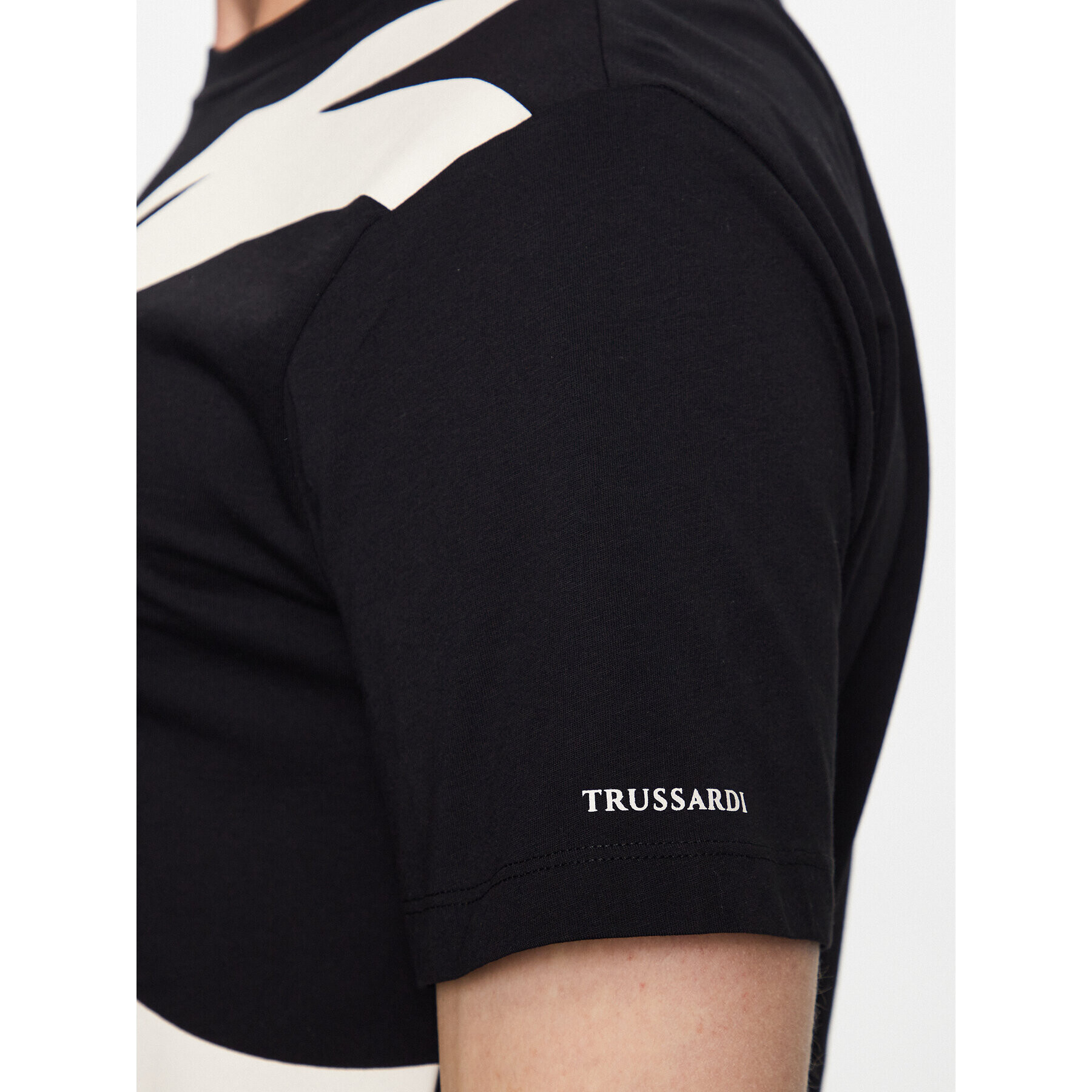 Trussardi Тишърт 52T00726 Черен Regular Fit - Pepit.bg