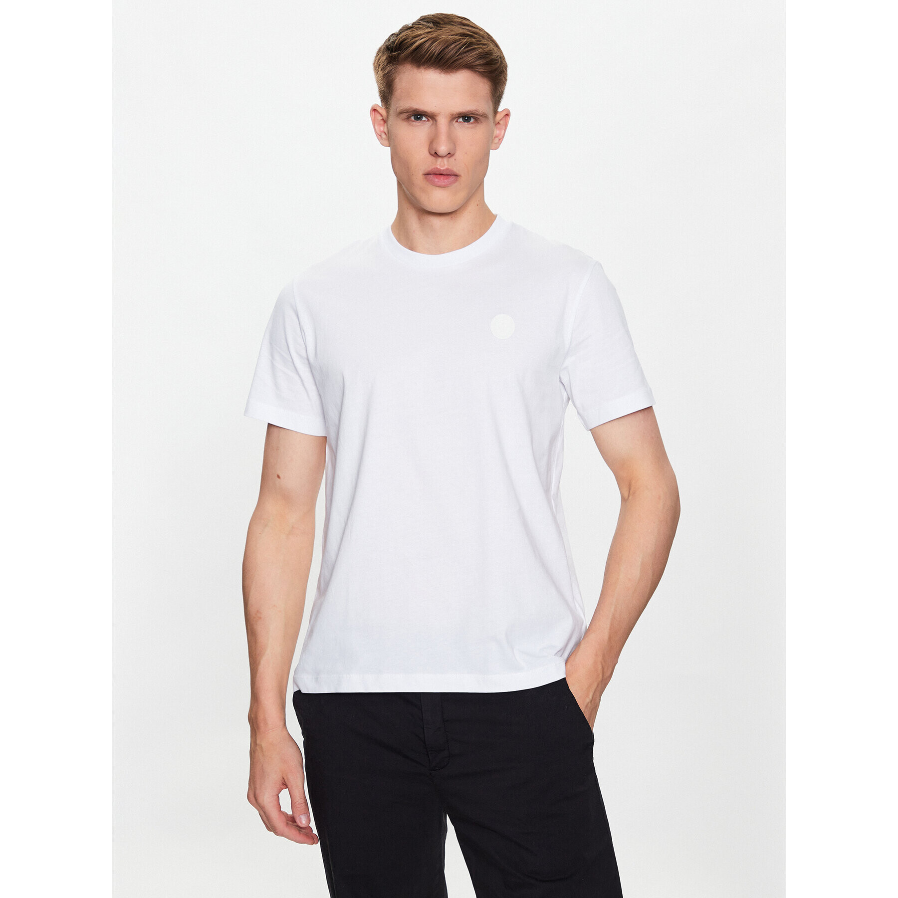 Trussardi Тишърт 52T00735 Бял Regular Fit - Pepit.bg