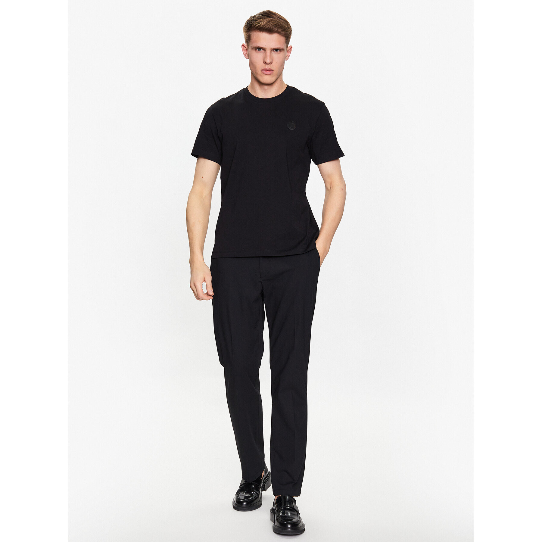 Trussardi Тишърт 52T00735 Черен Regular Fit - Pepit.bg