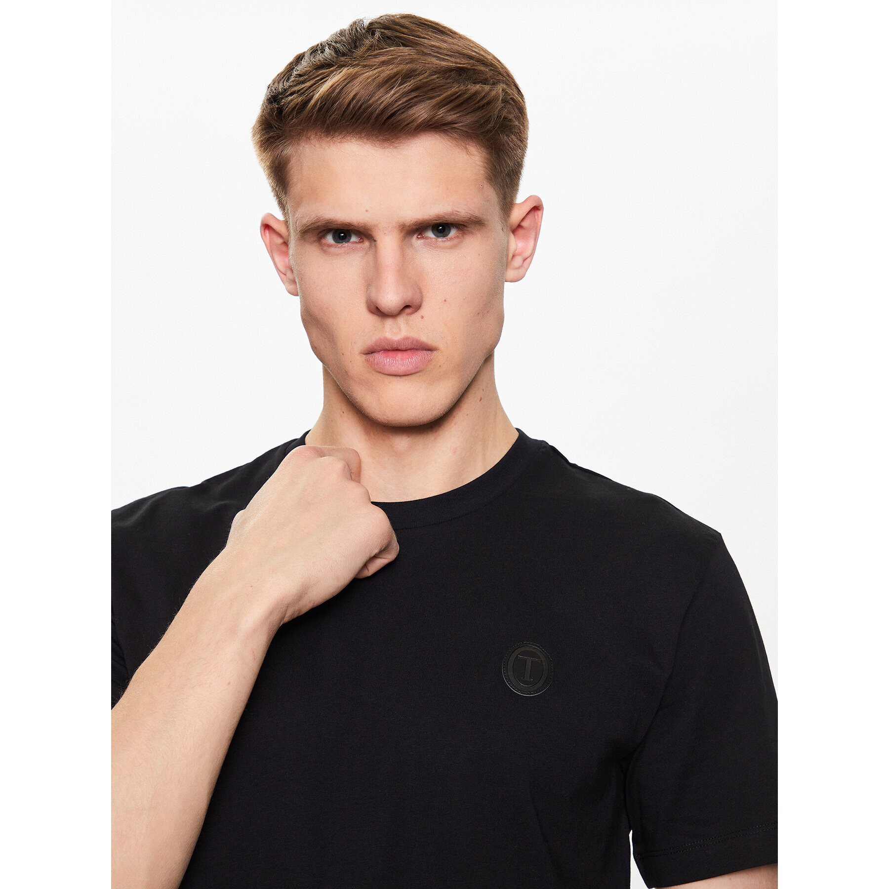 Trussardi Тишърт 52T00735 Черен Regular Fit - Pepit.bg