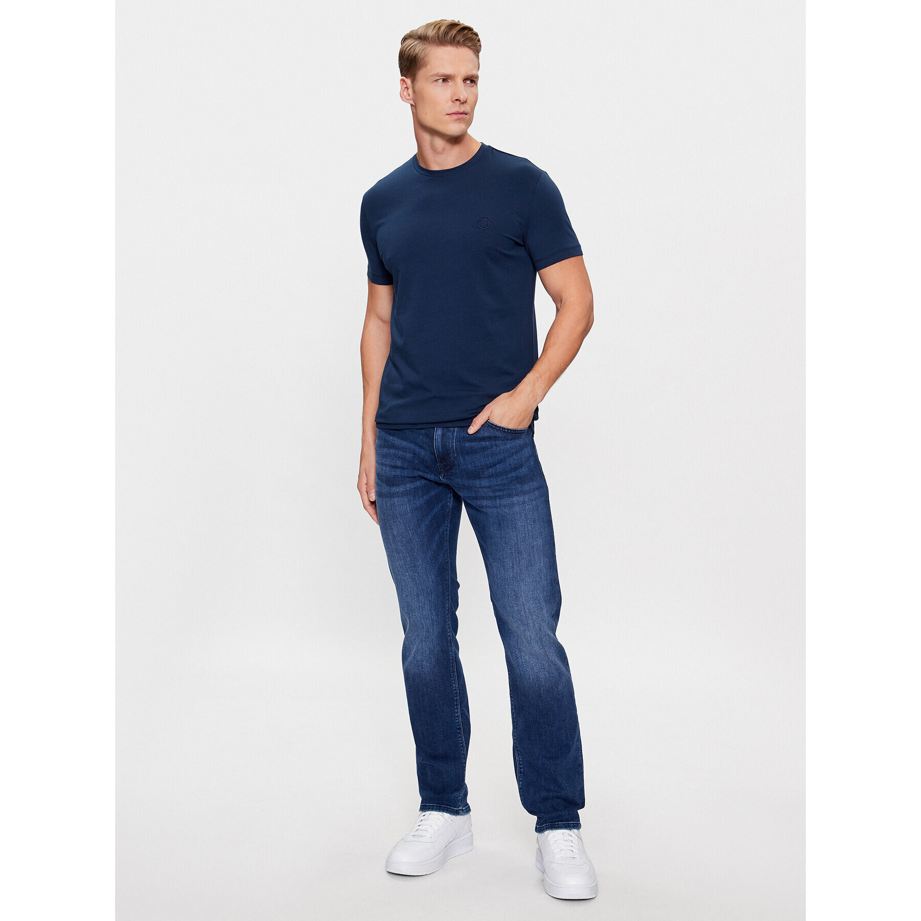Trussardi Тишърт 52T00767 Тъмносин Regular Fit - Pepit.bg