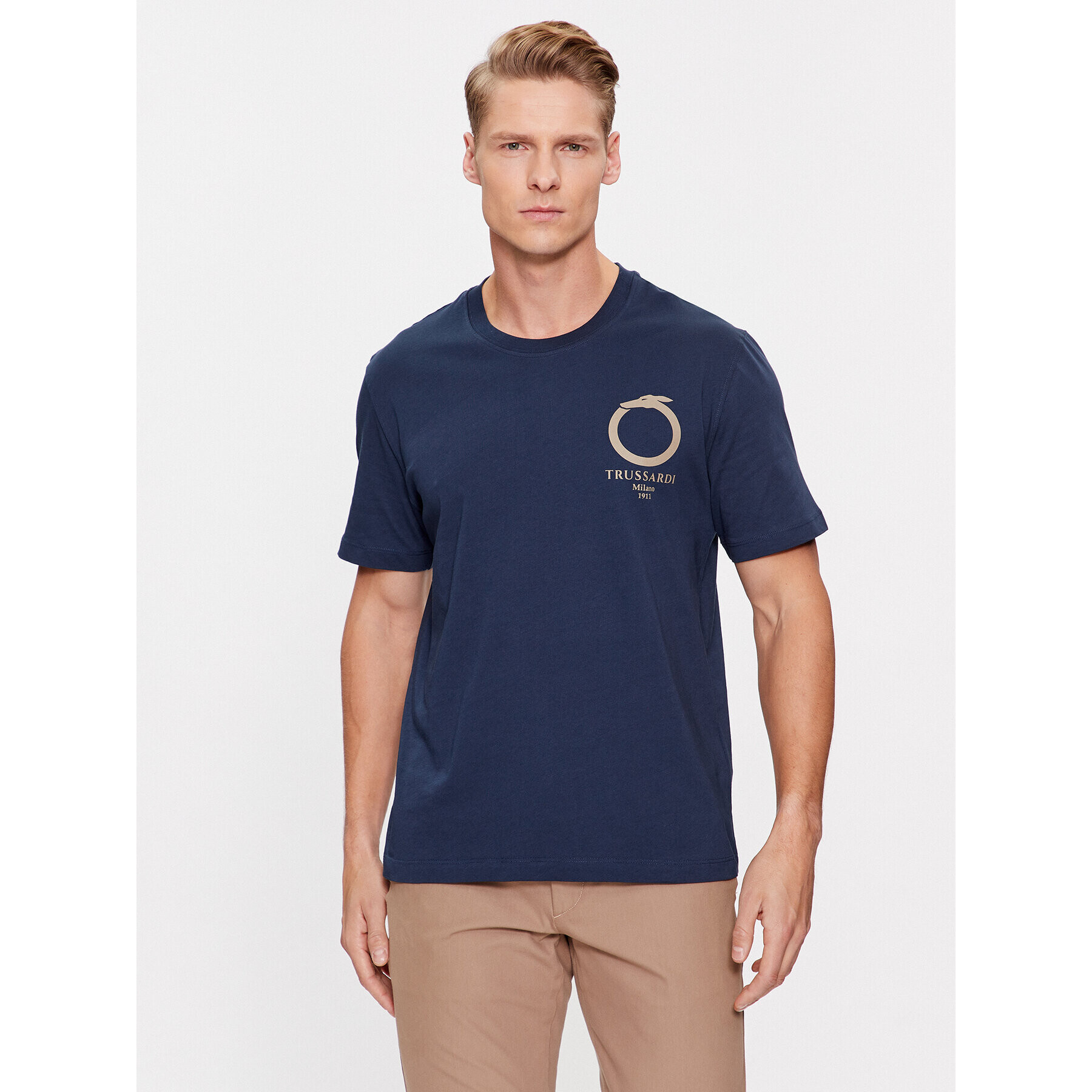 Trussardi Тишърт 52T00771 Тъмносин Regular Fit - Pepit.bg