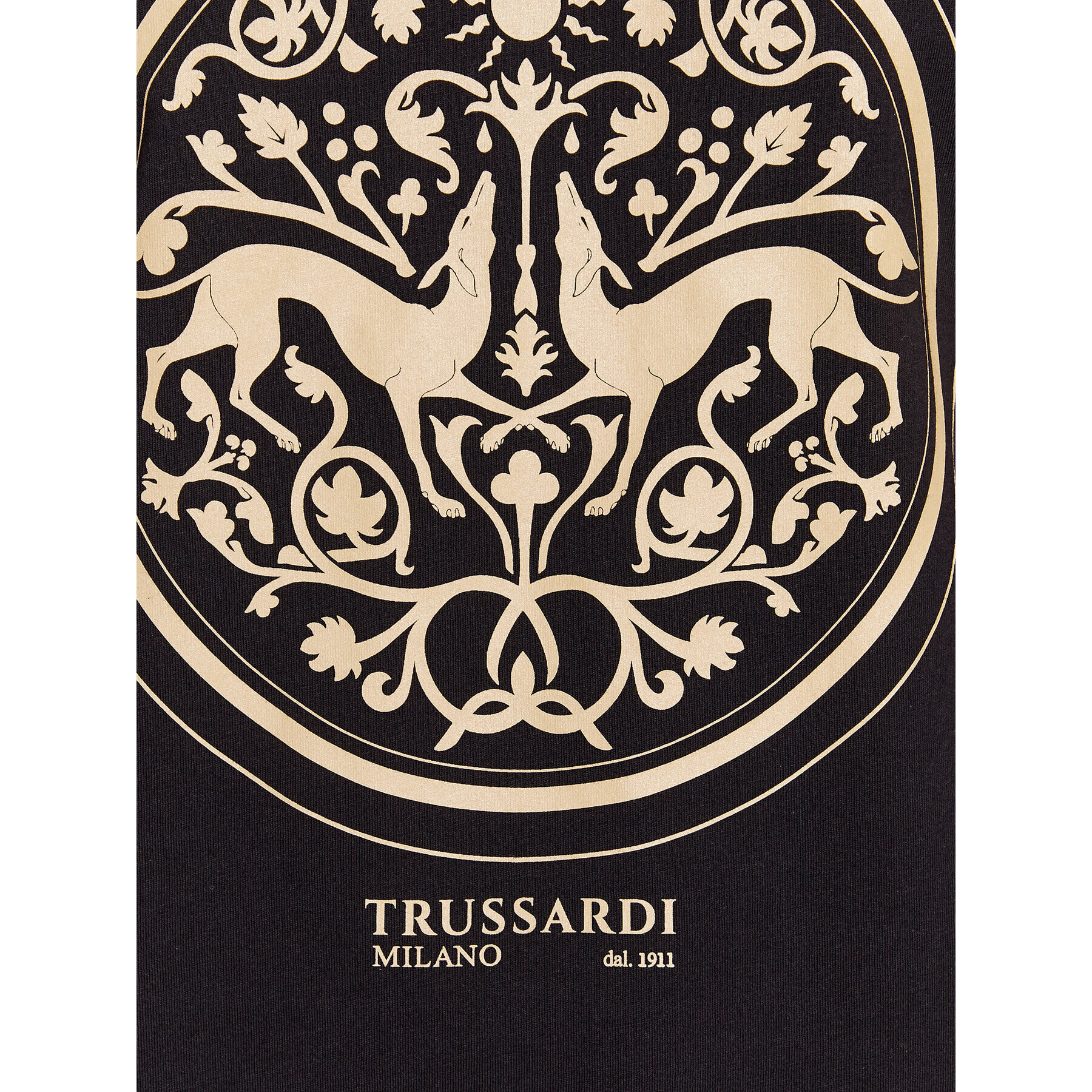 Trussardi Тишърт 52T00776 Черен Regular Fit - Pepit.bg