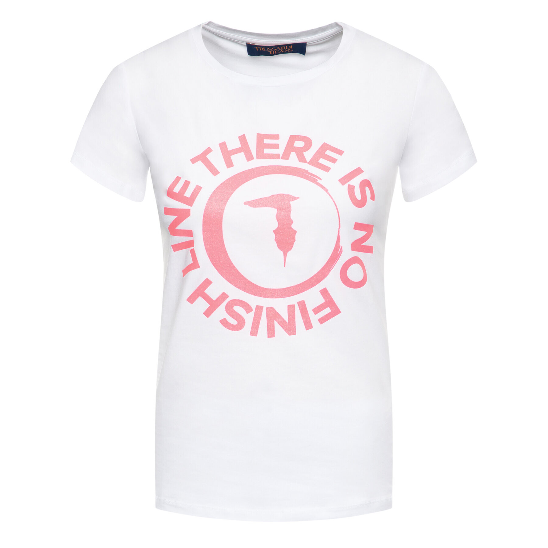 Trussardi Тишърт 56T00382 Бял Slim Fit - Pepit.bg