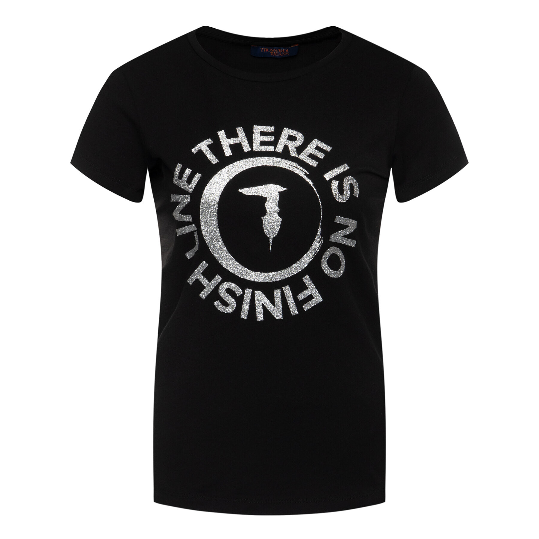 Trussardi Тишърт 56T00382 Черен Slim Fit - Pepit.bg