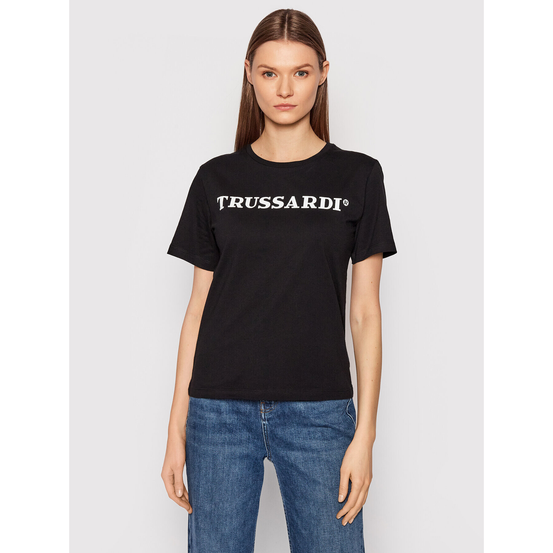 Trussardi Тишърт 56T00474 Черен Regular Fit - Pepit.bg