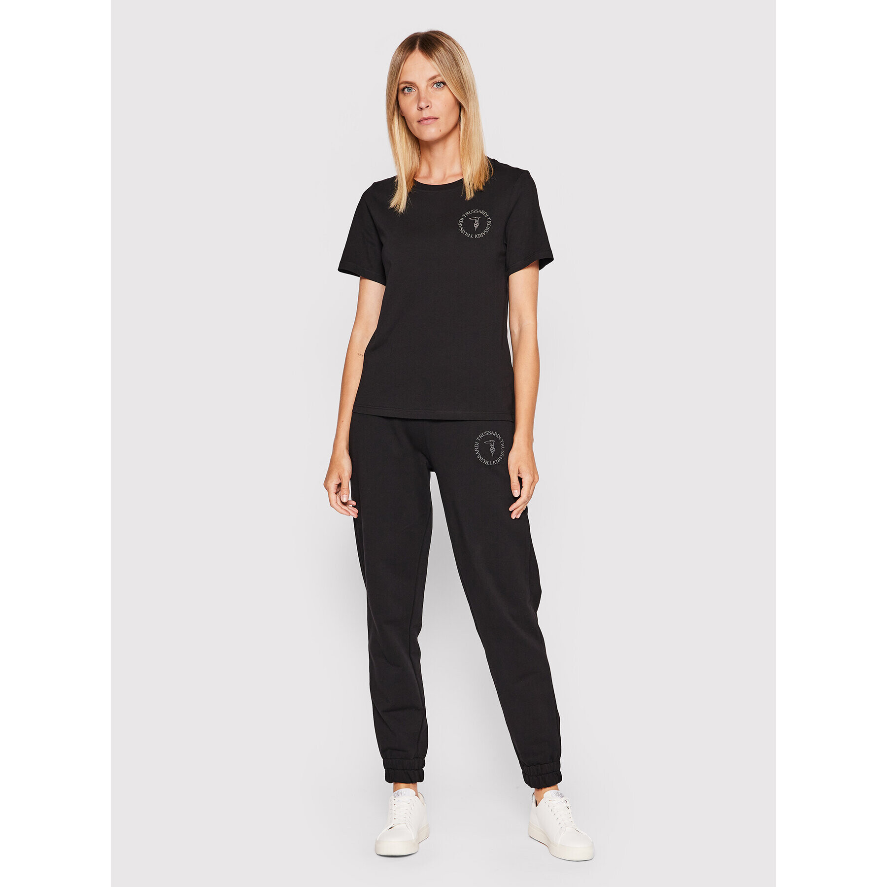 Trussardi Тишърт 56T00483 Черен Regular Fit - Pepit.bg