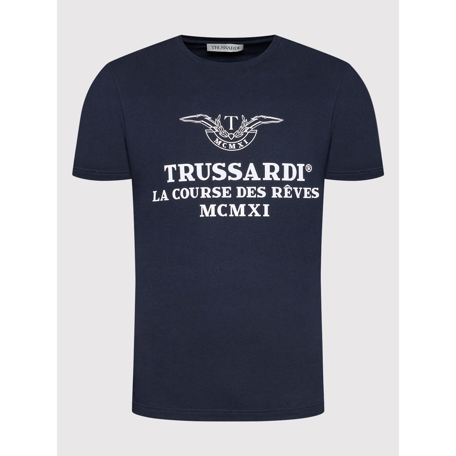 Trussardi Тишърт Logo 52T00595 Тъмносин Regular Fit - Pepit.bg