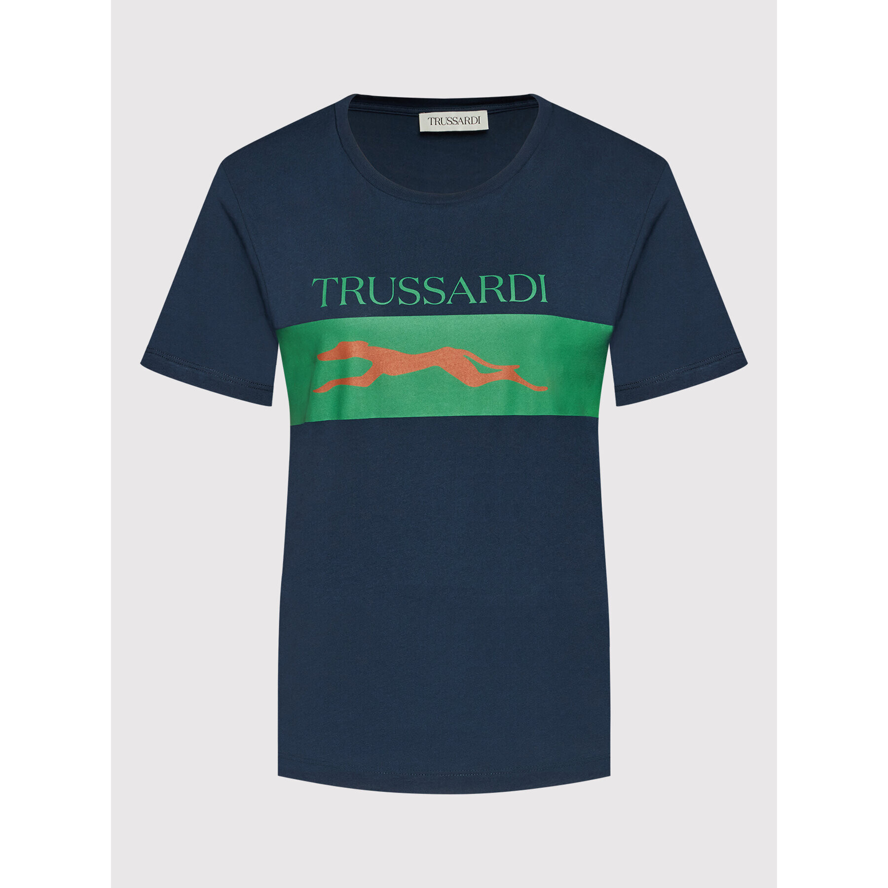 Trussardi Тишърт Logo 56T00482 Тъмносин Regular Fit - Pepit.bg