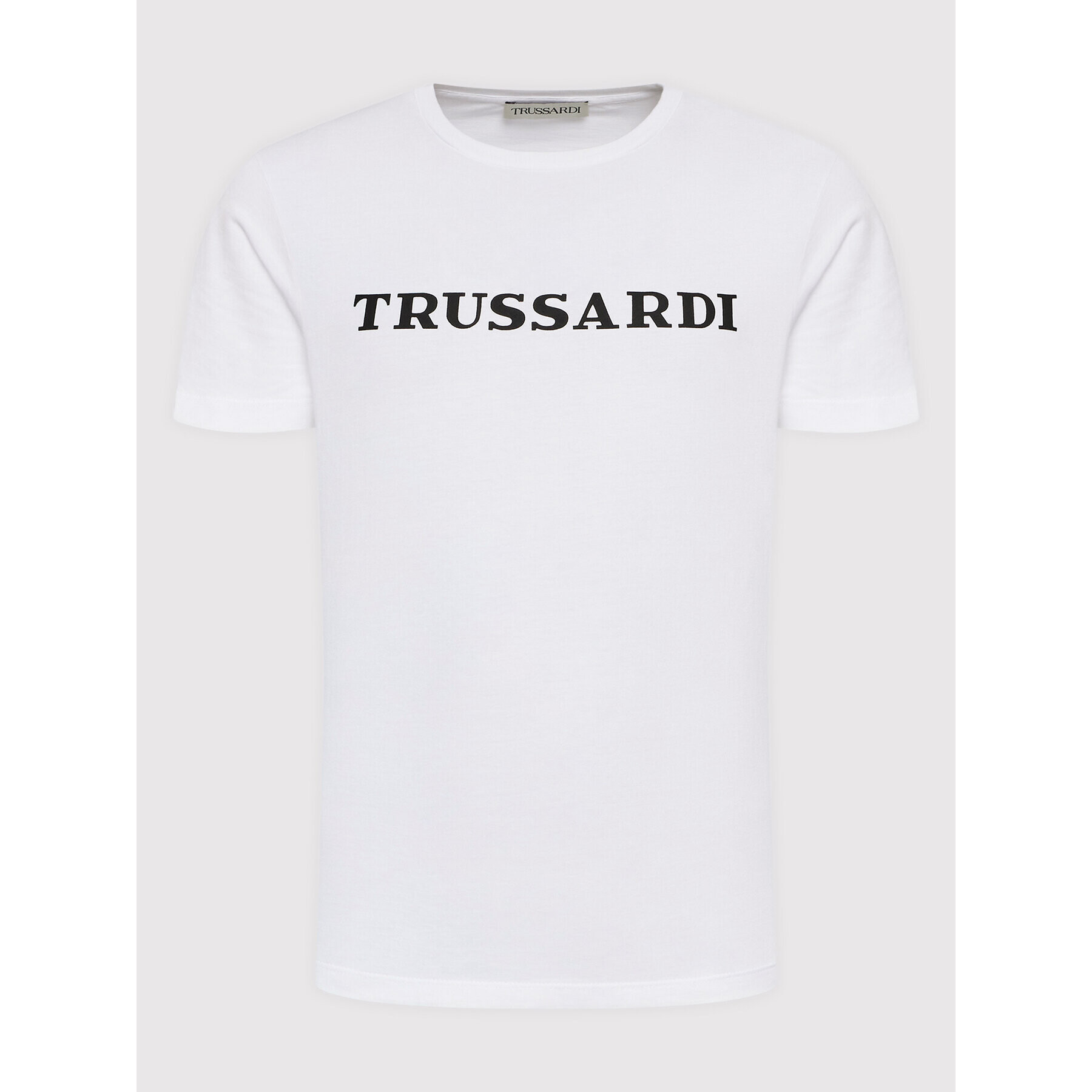 Trussardi Тишърт Logo Print 52T00629 Бял Regular Fit - Pepit.bg