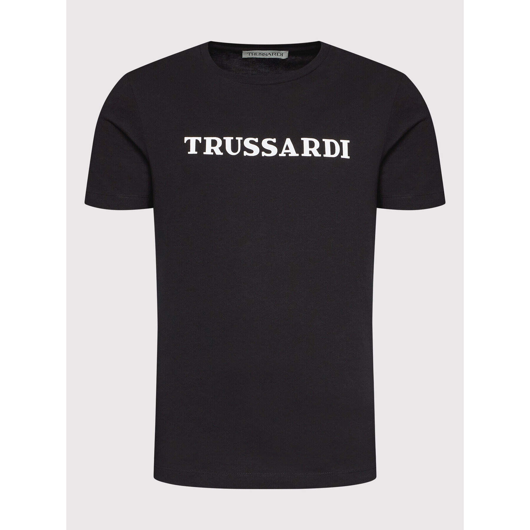 Trussardi Тишърт Logo Print 52T00629 Черен Regular Fit - Pepit.bg