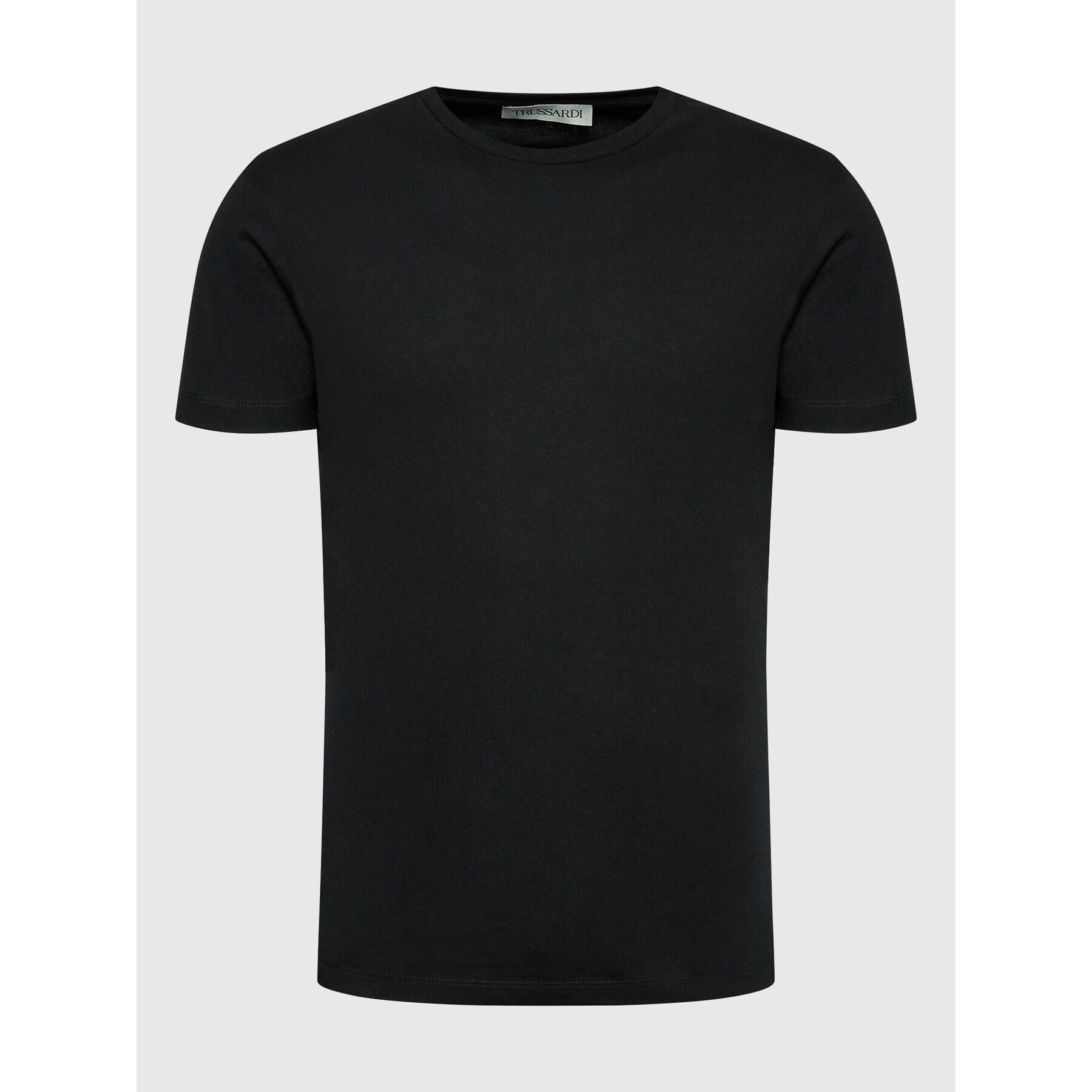 Trussardi Тишърт Logo Print 52T00630 Черен Regular Fit - Pepit.bg