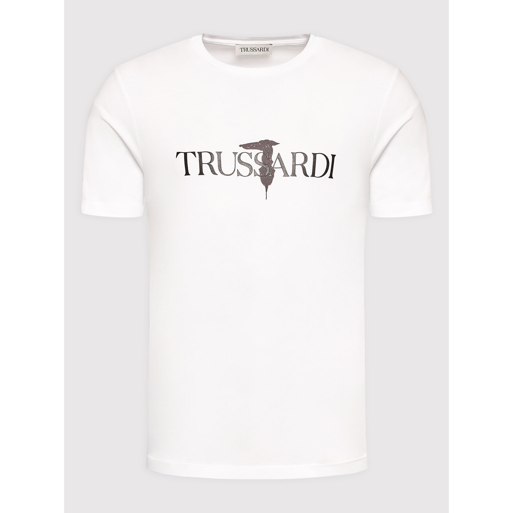 Trussardi Тишърт Logo Print 52T00631 Бял Regular Fit - Pepit.bg