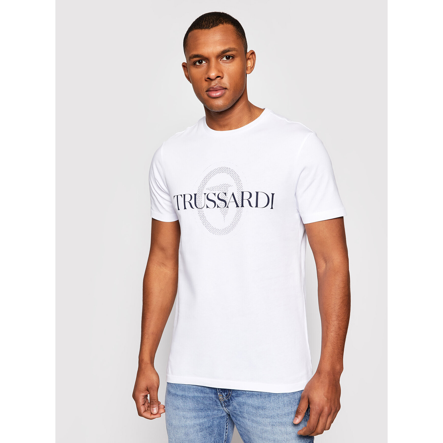 Trussardi Тишърт Pure 52T00507 Бял Regular Fit - Pepit.bg