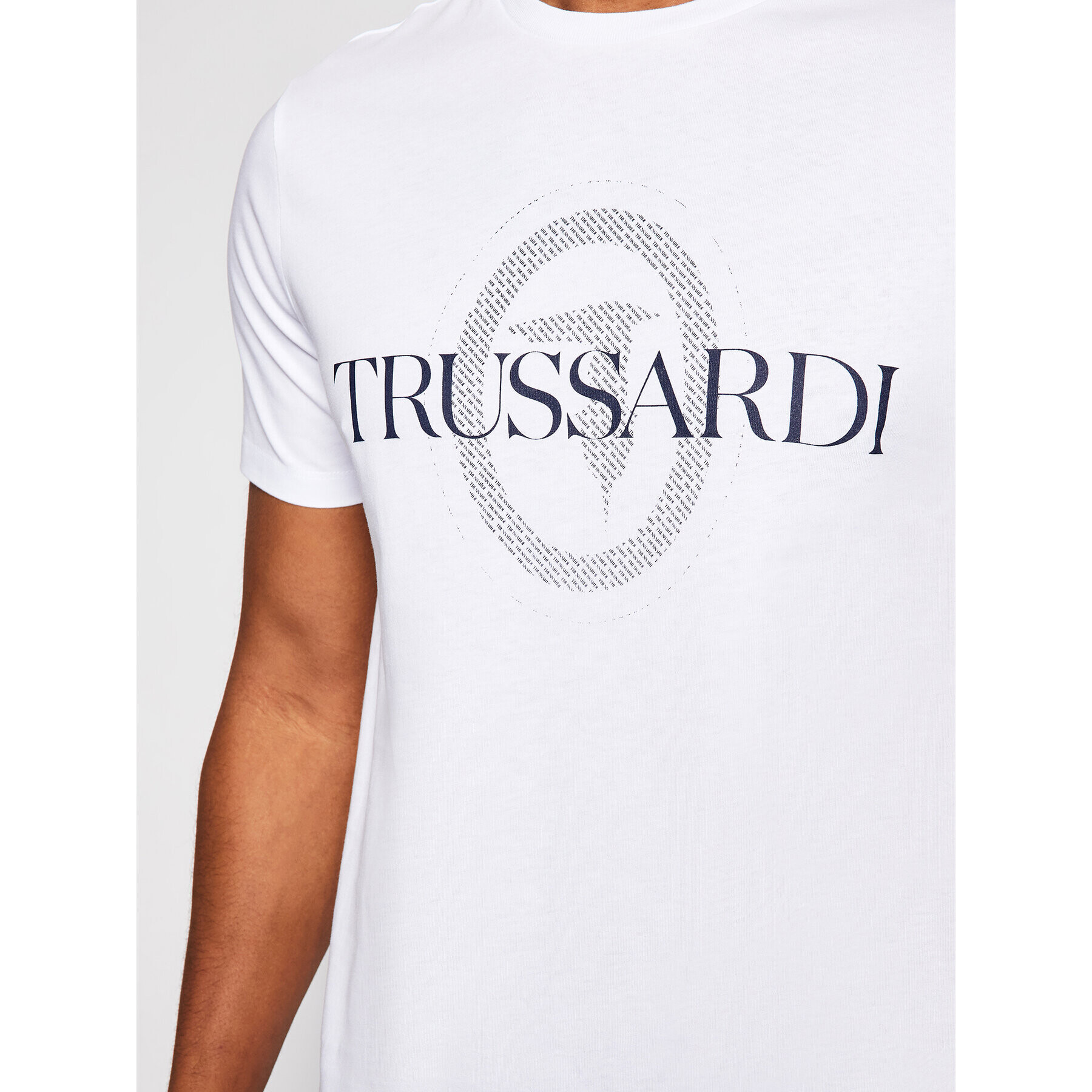 Trussardi Тишърт Pure 52T00507 Бял Regular Fit - Pepit.bg