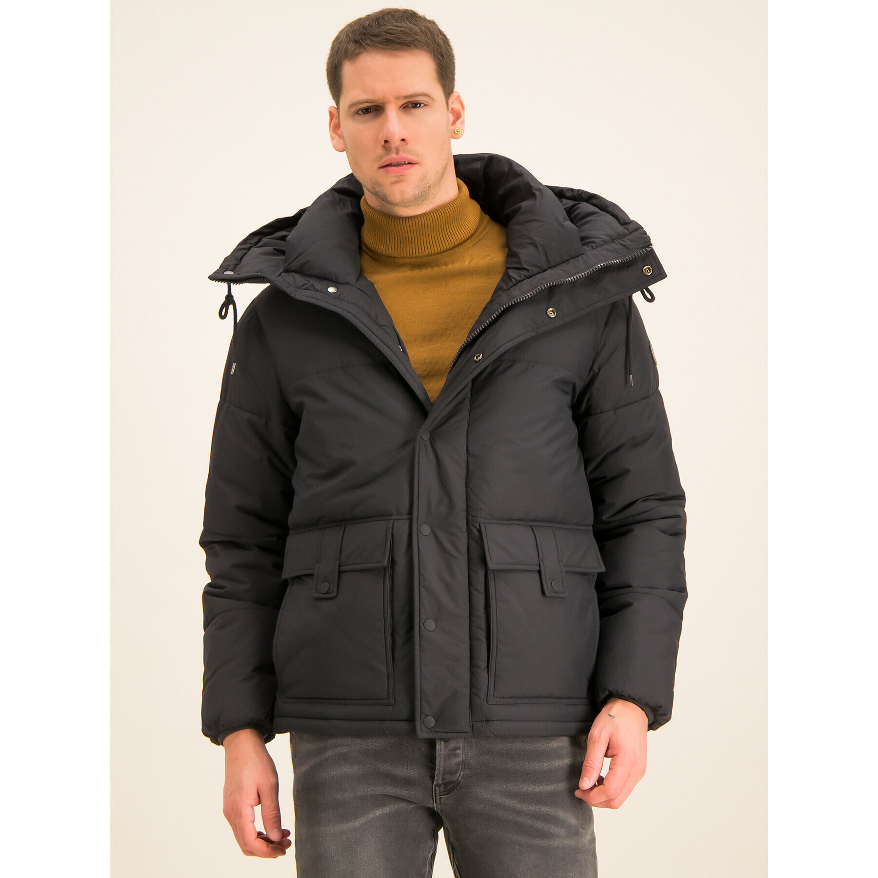 Trussardi Зимно яке 52S00346 Черен Regular Fit - Pepit.bg