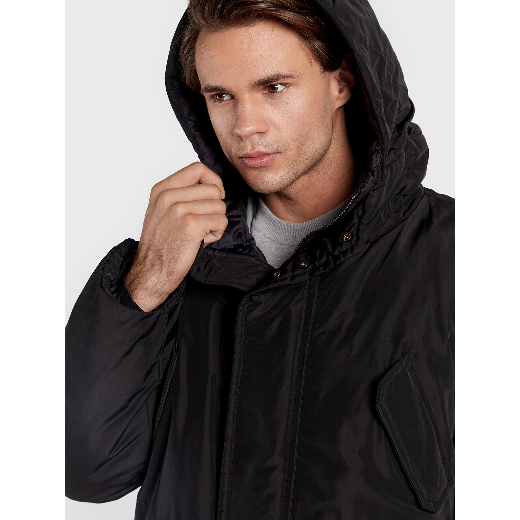 Trussardi Зимно яке 52S00745 Черен Regular Fit - Pepit.bg