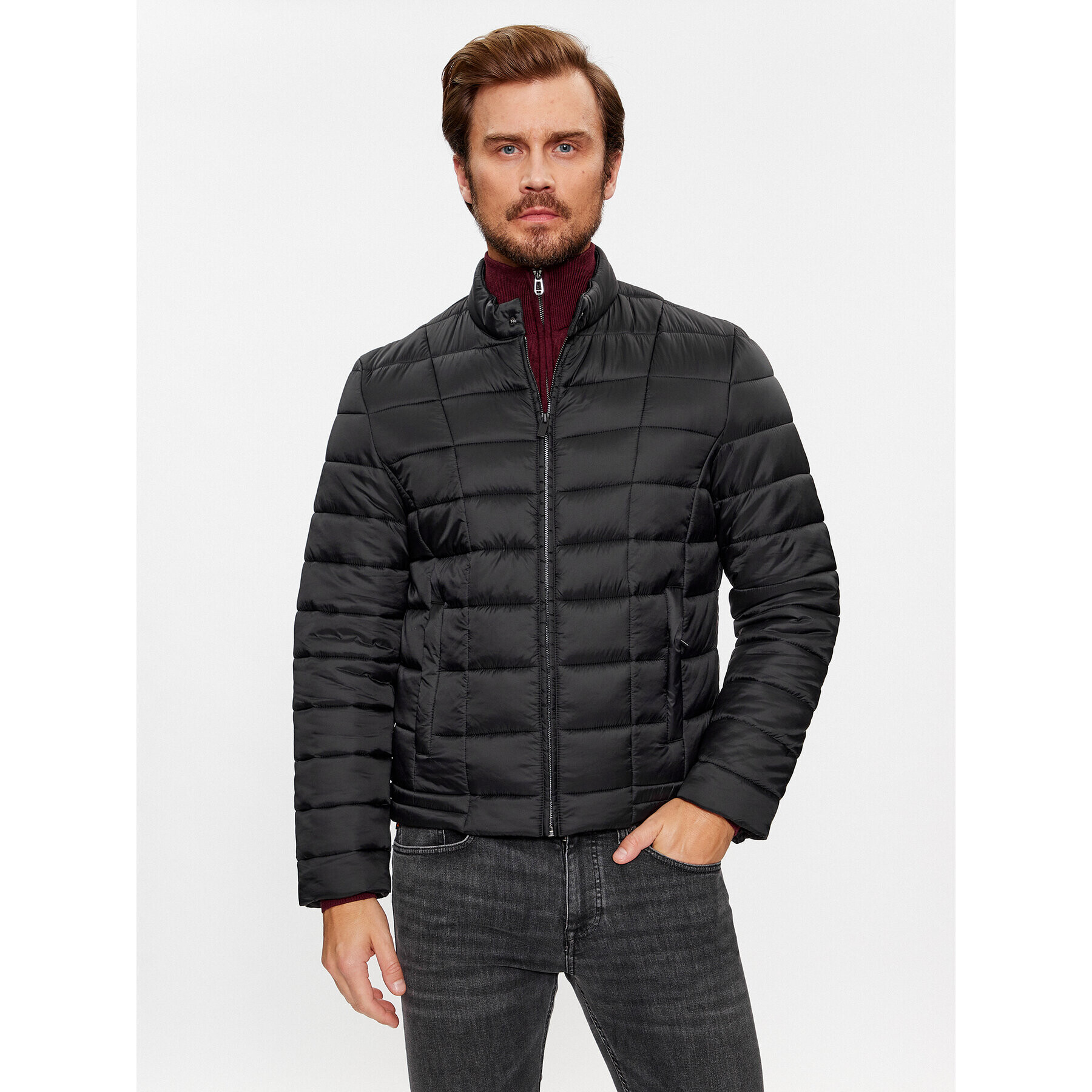 Trussardi Зимно яке 52S00906 Черен Regular Fit - Pepit.bg