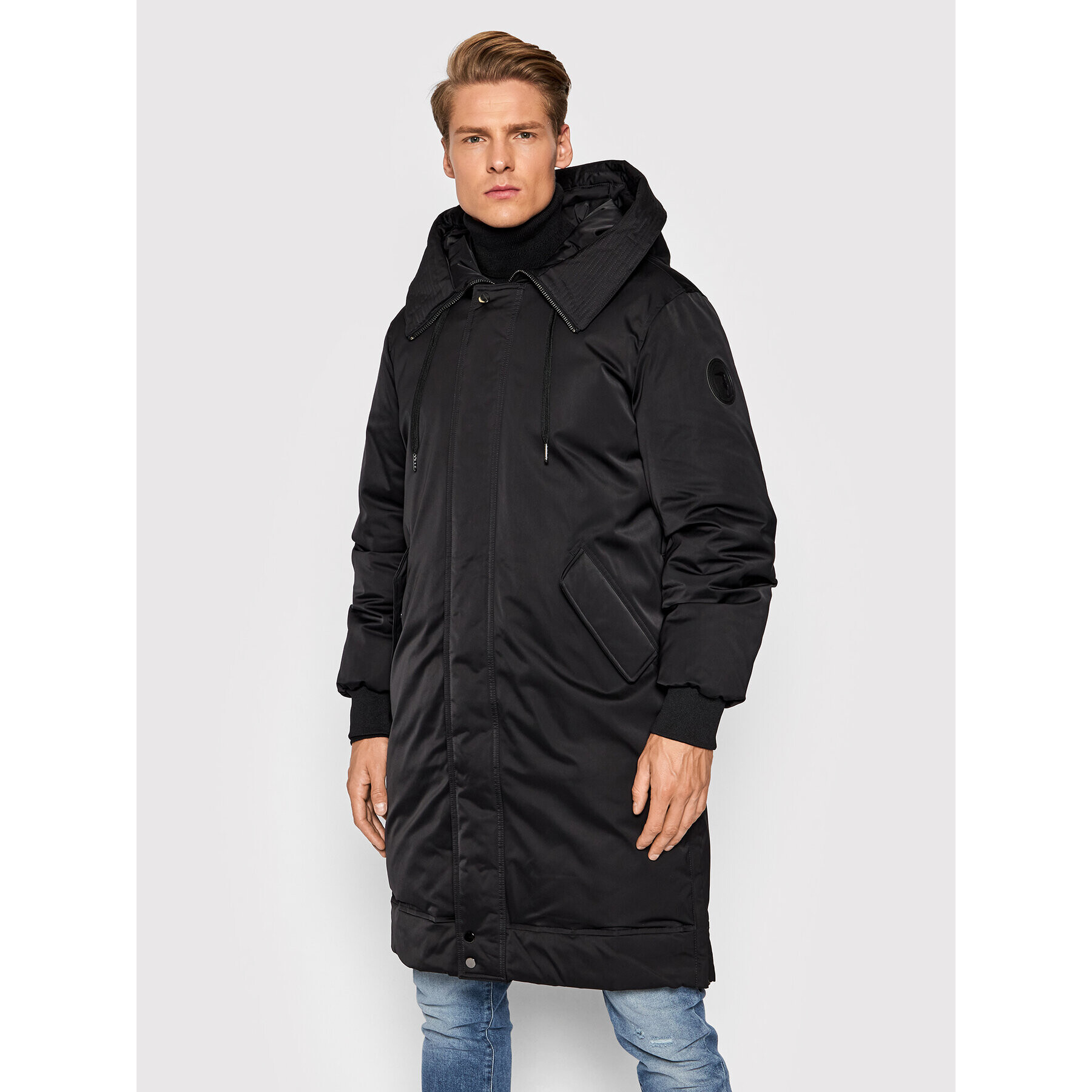 Trussardi Зимно яке Tecno 52S00614 Черен Regular Fit - Pepit.bg