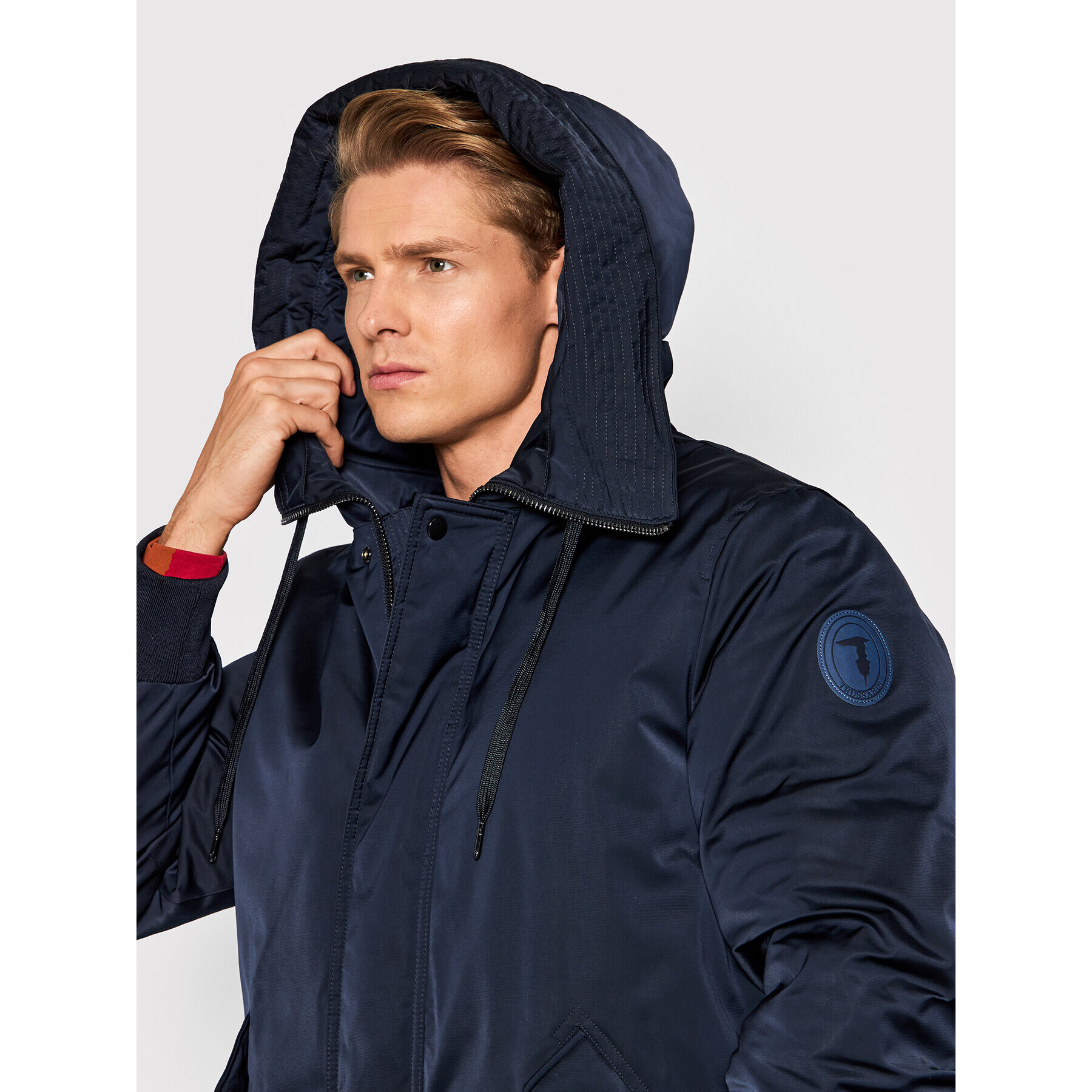 Trussardi Зимно яке Tecno 52S00614 Тъмносин Regular Fit - Pepit.bg