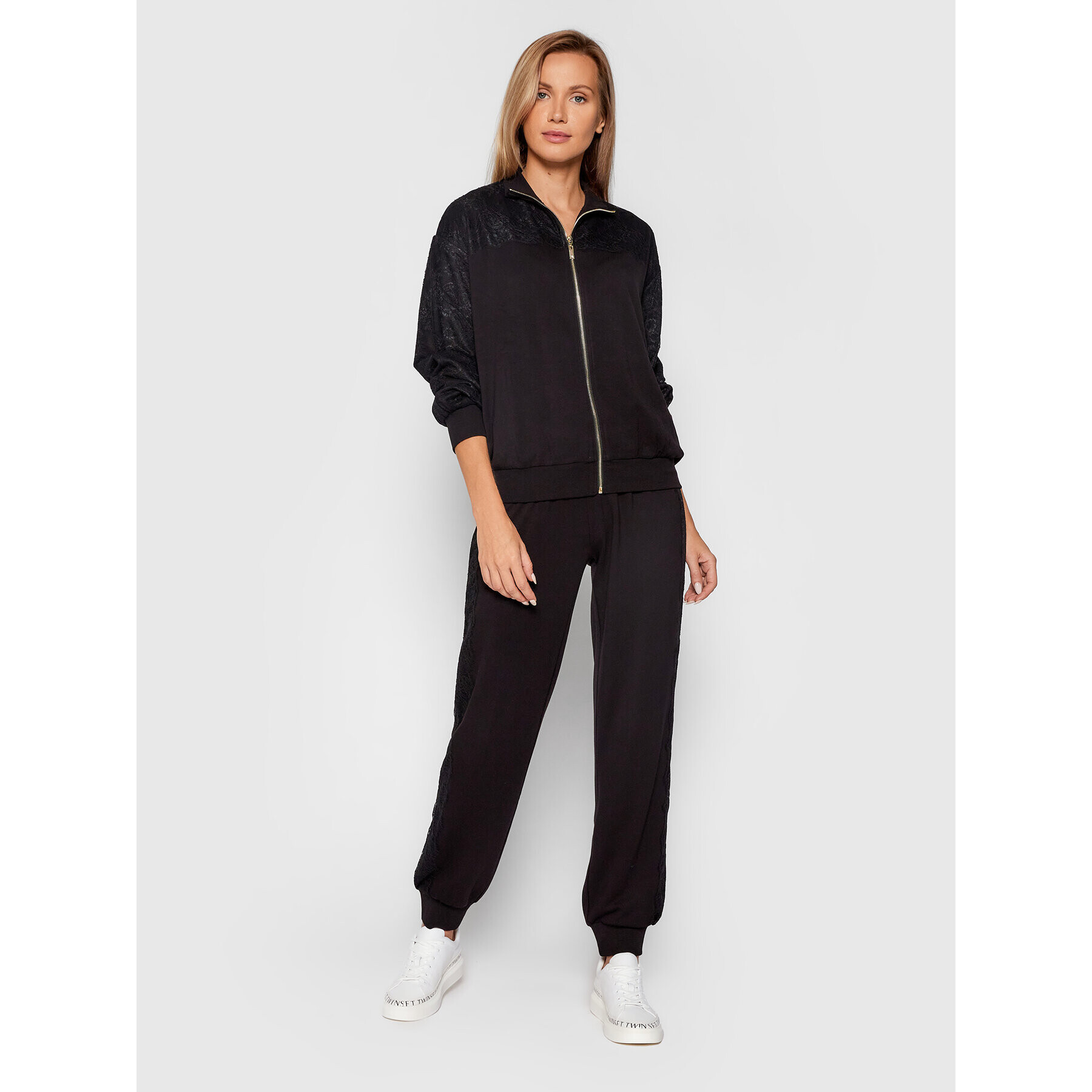 TWINSET Анцуг 212LL2BAA Черен Regular Fit - Pepit.bg