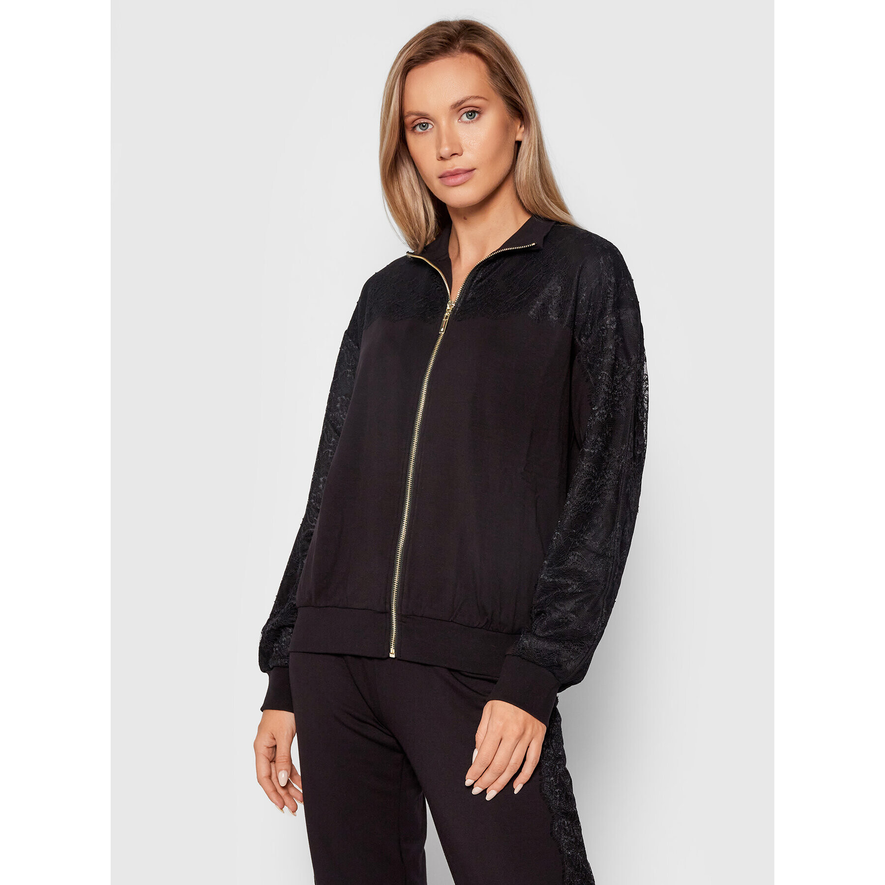 TWINSET Анцуг 212LL2BAA Черен Regular Fit - Pepit.bg