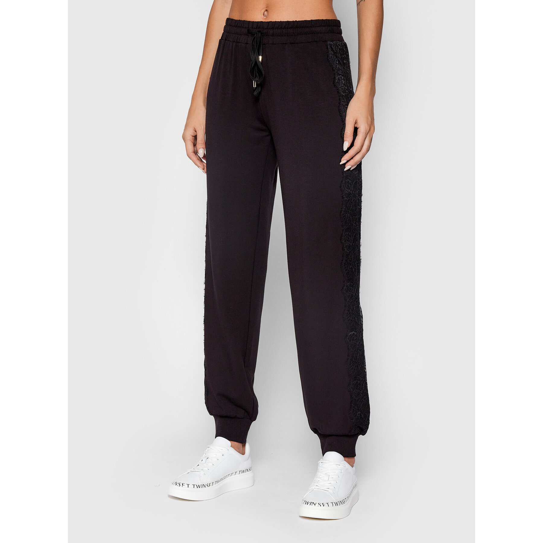 TWINSET Анцуг 212LL2BAA Черен Regular Fit - Pepit.bg