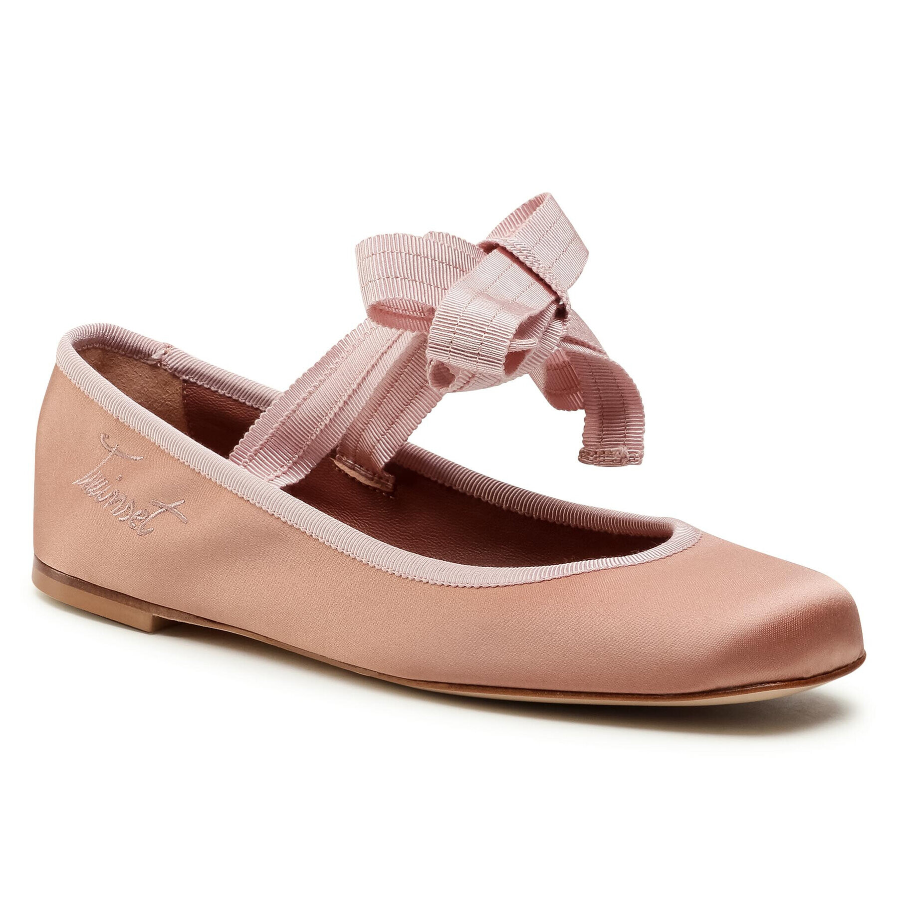 TWINSET Балеринки Ballerina 202TCP200 Розов - Pepit.bg