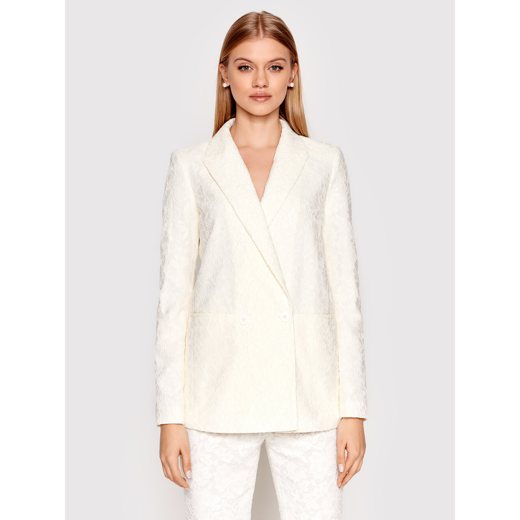 TWINSET Сако 221TP2033 Бежов Regular Fit - Pepit.bg