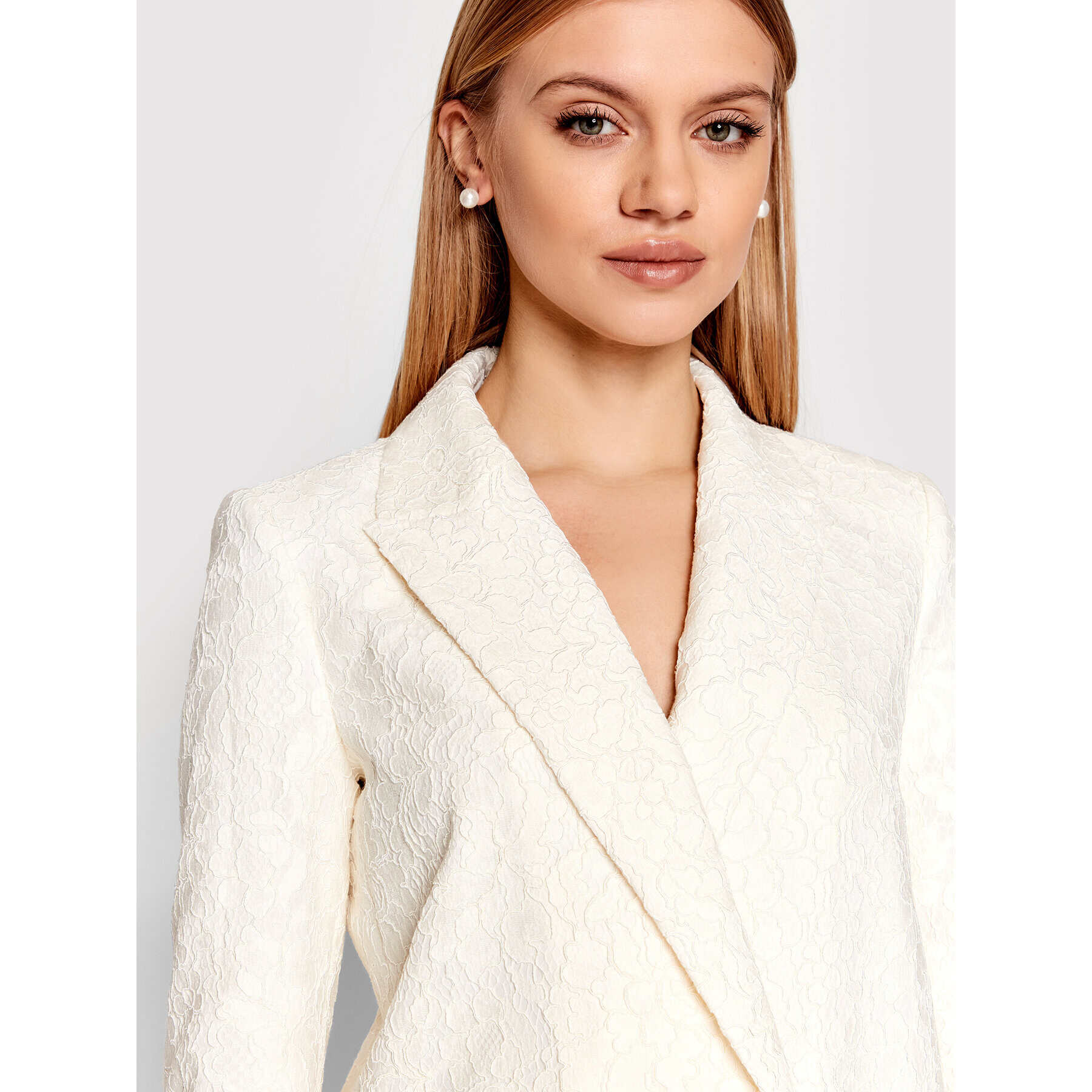 TWINSET Сако 221TP2033 Бежов Regular Fit - Pepit.bg