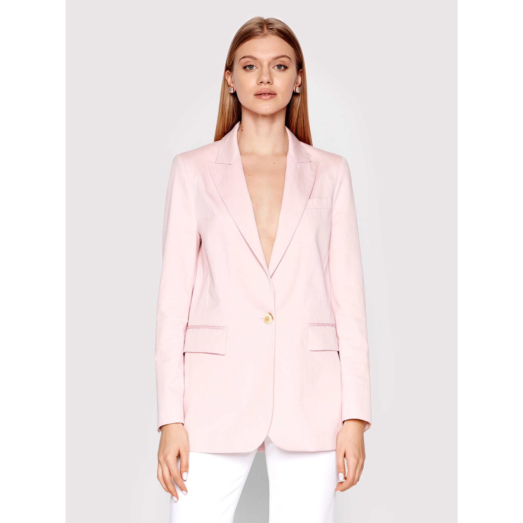TWINSET Сако 221TP2651 Розов Regular Fit - Pepit.bg