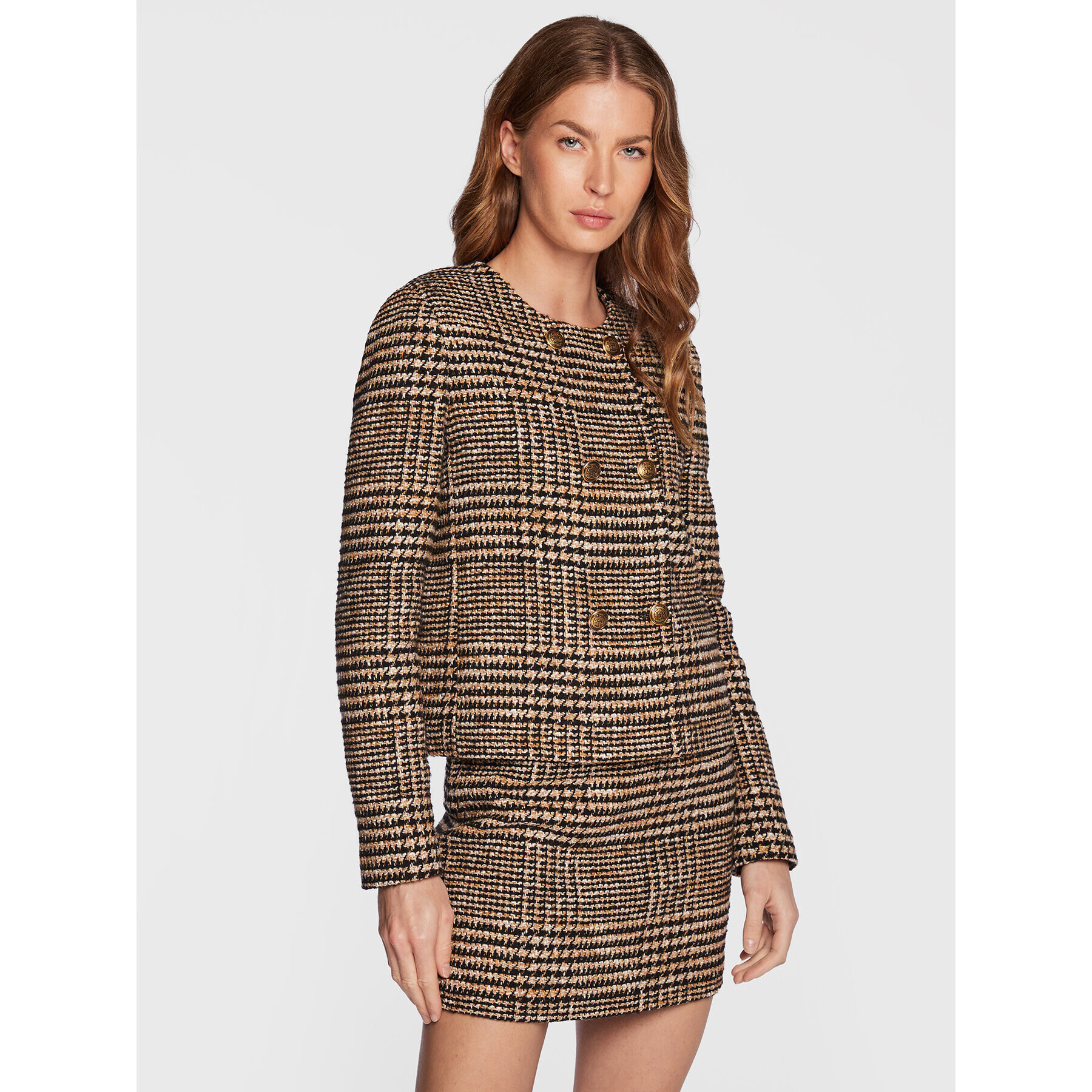 TWINSET Сако 222TT2320 Бежов Regular Fit - Pepit.bg