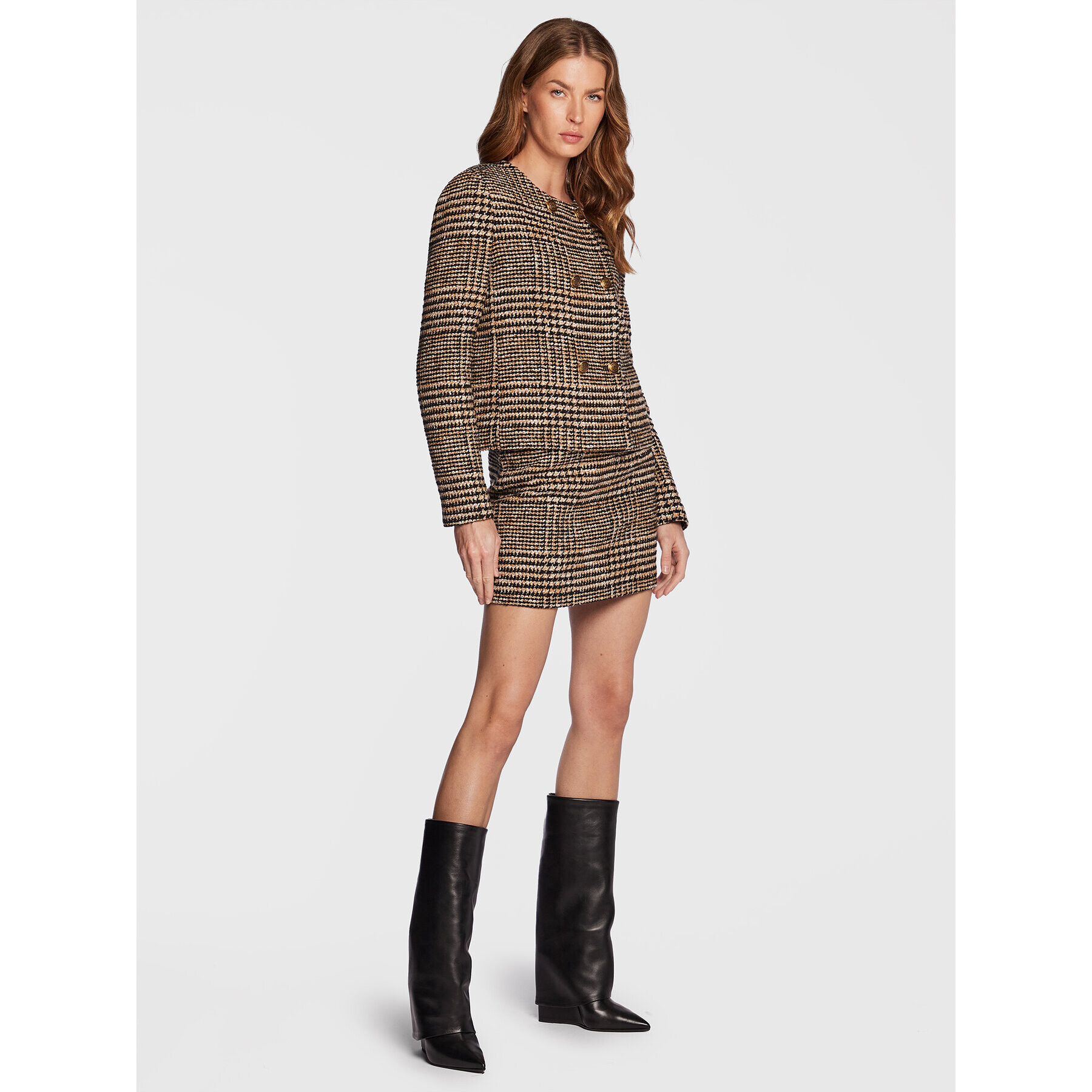 TWINSET Сако 222TT2320 Бежов Regular Fit - Pepit.bg