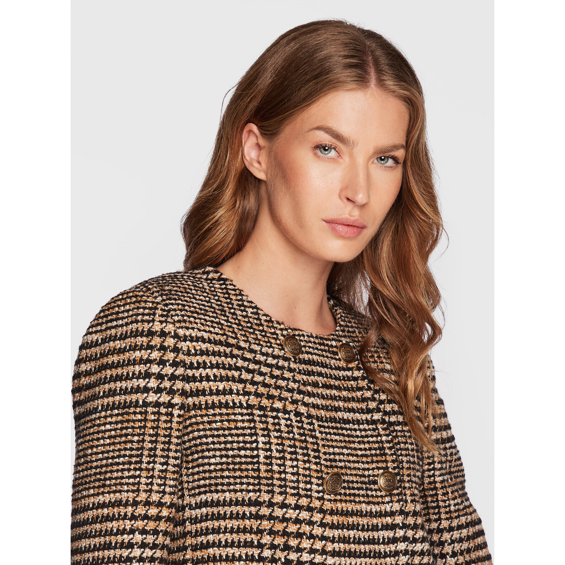 TWINSET Сако 222TT2320 Бежов Regular Fit - Pepit.bg
