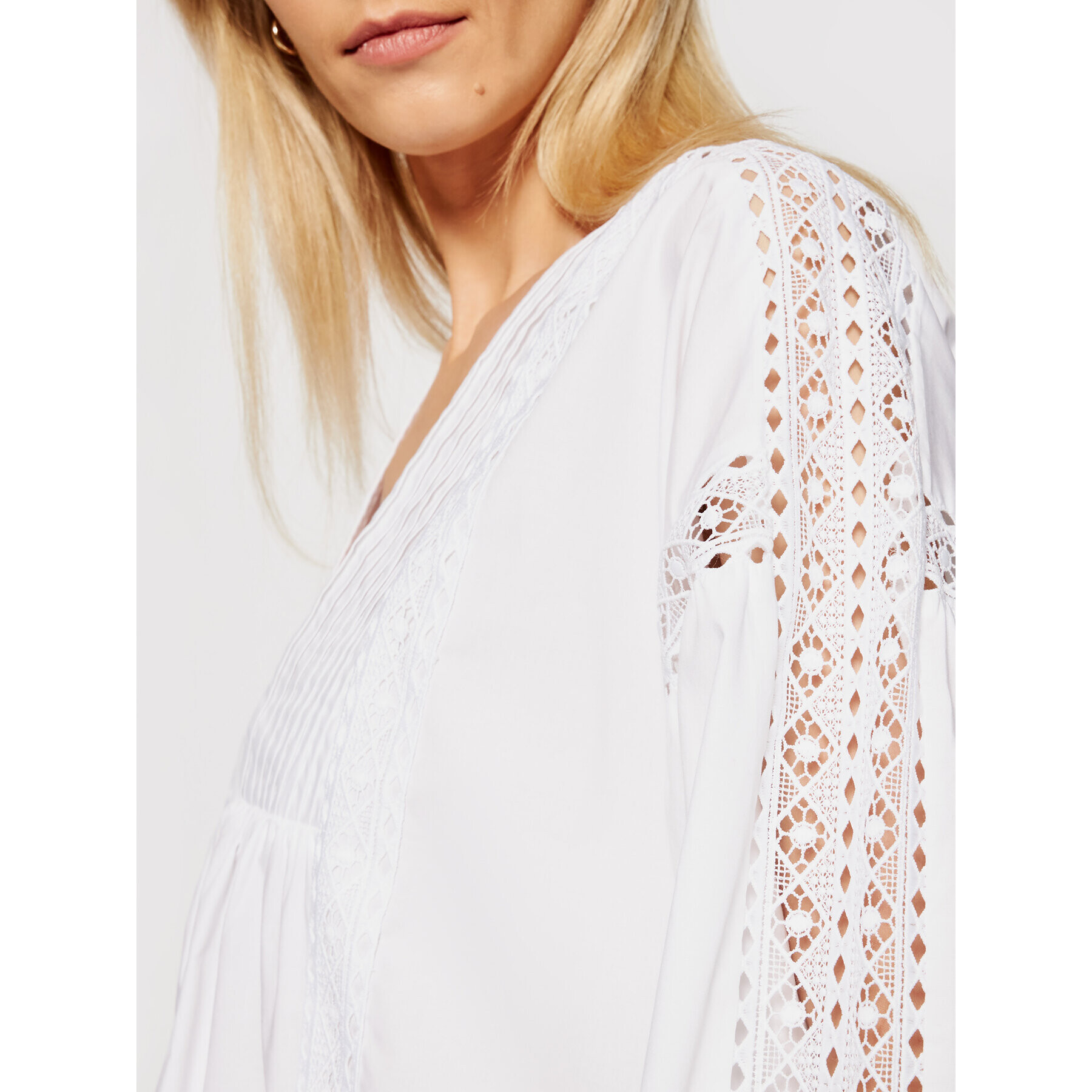 TWINSET Блуза 211TT2463 Бял Relaxed Fit - Pepit.bg