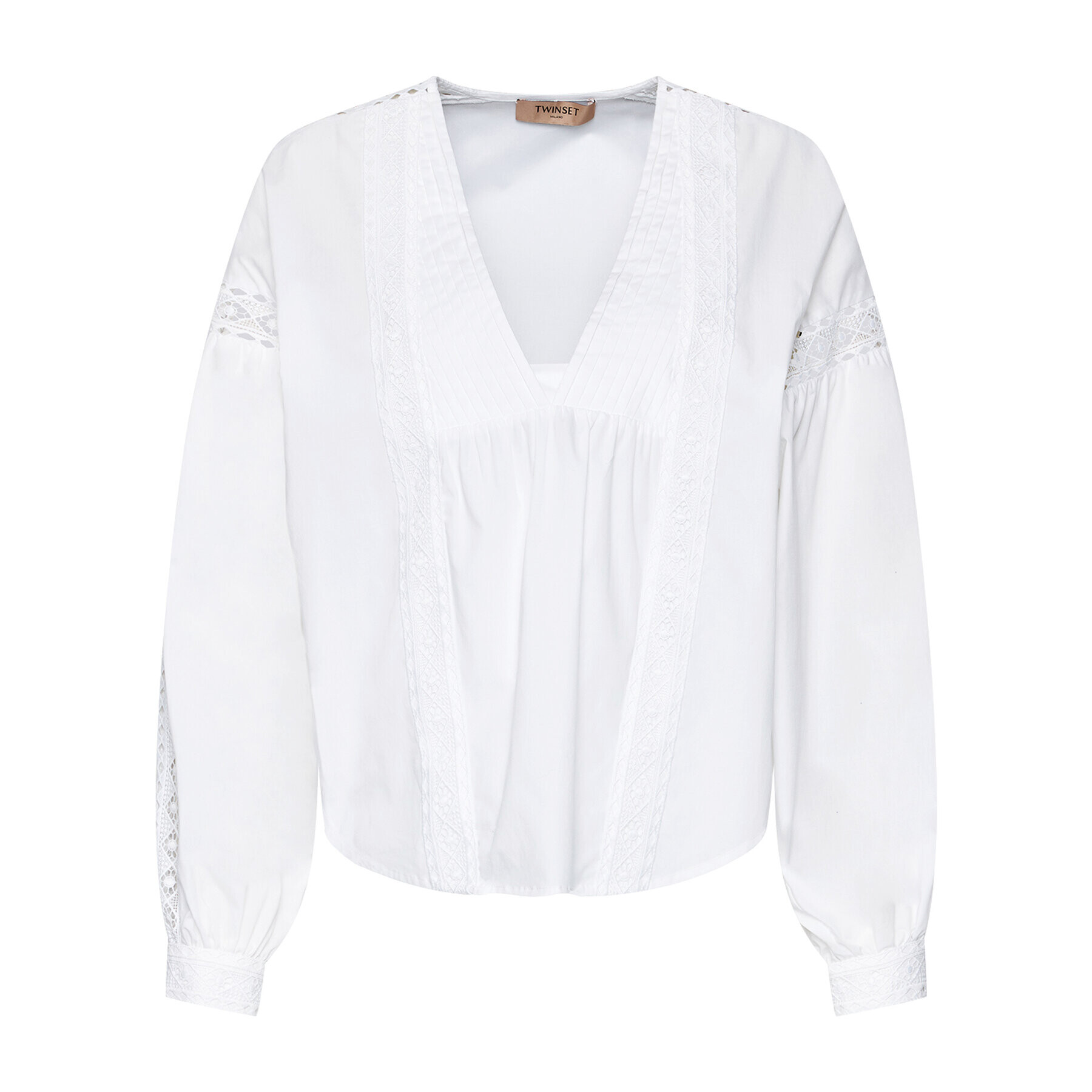 TWINSET Блуза 211TT2463 Бял Relaxed Fit - Pepit.bg