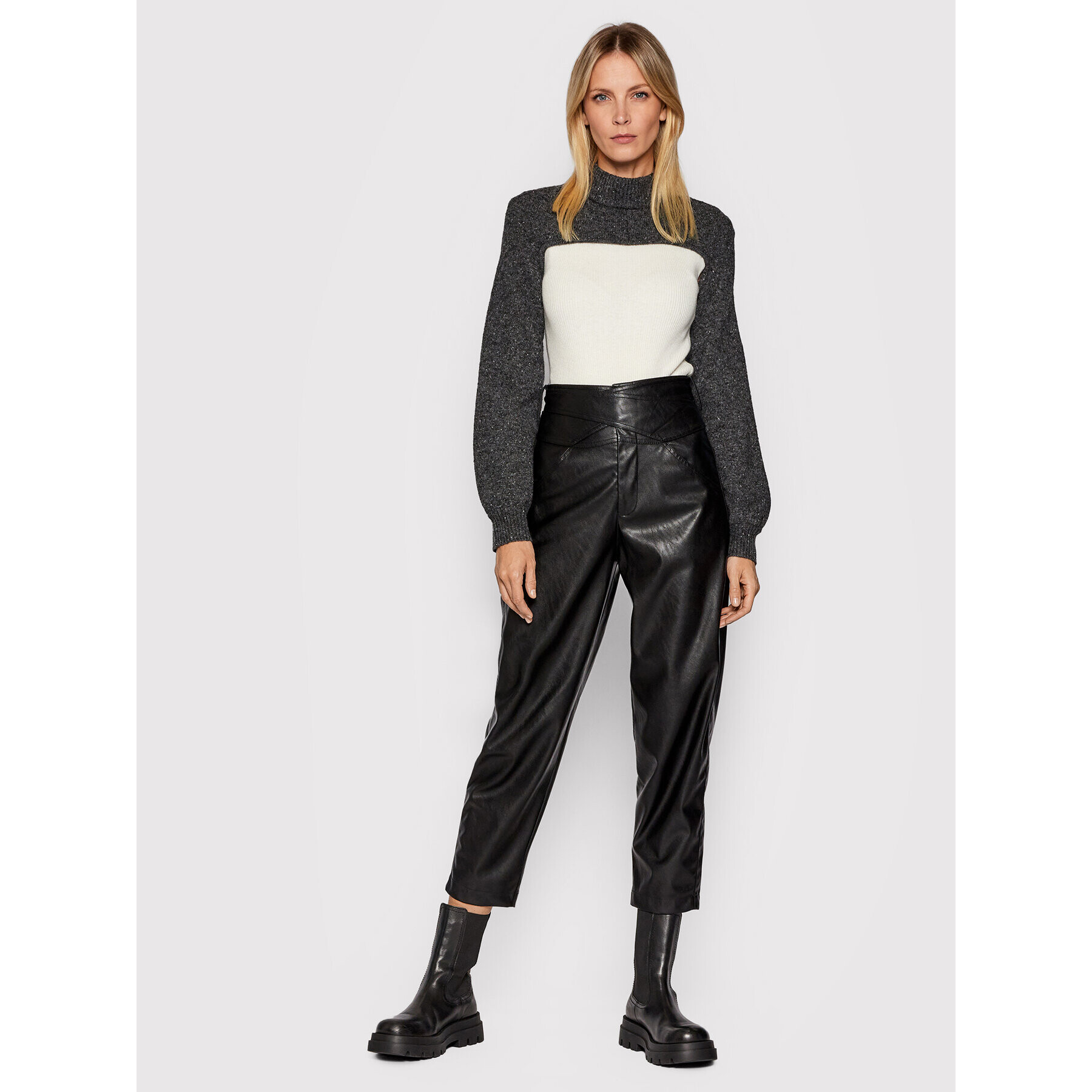 TWINSET Боди 212AT3211 Бежов Slim Fit - Pepit.bg