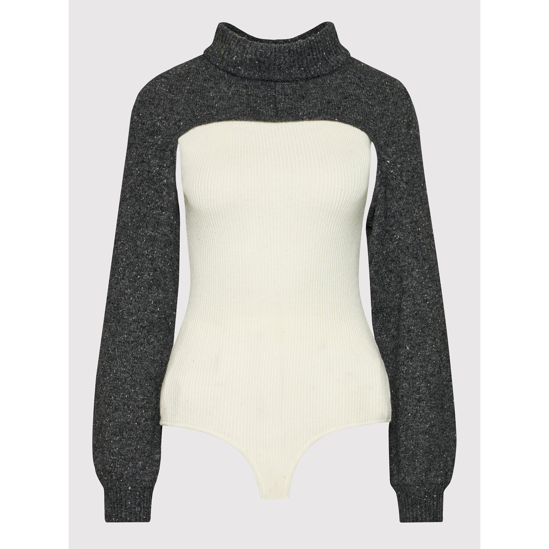 TWINSET Боди 212AT3211 Бежов Slim Fit - Pepit.bg