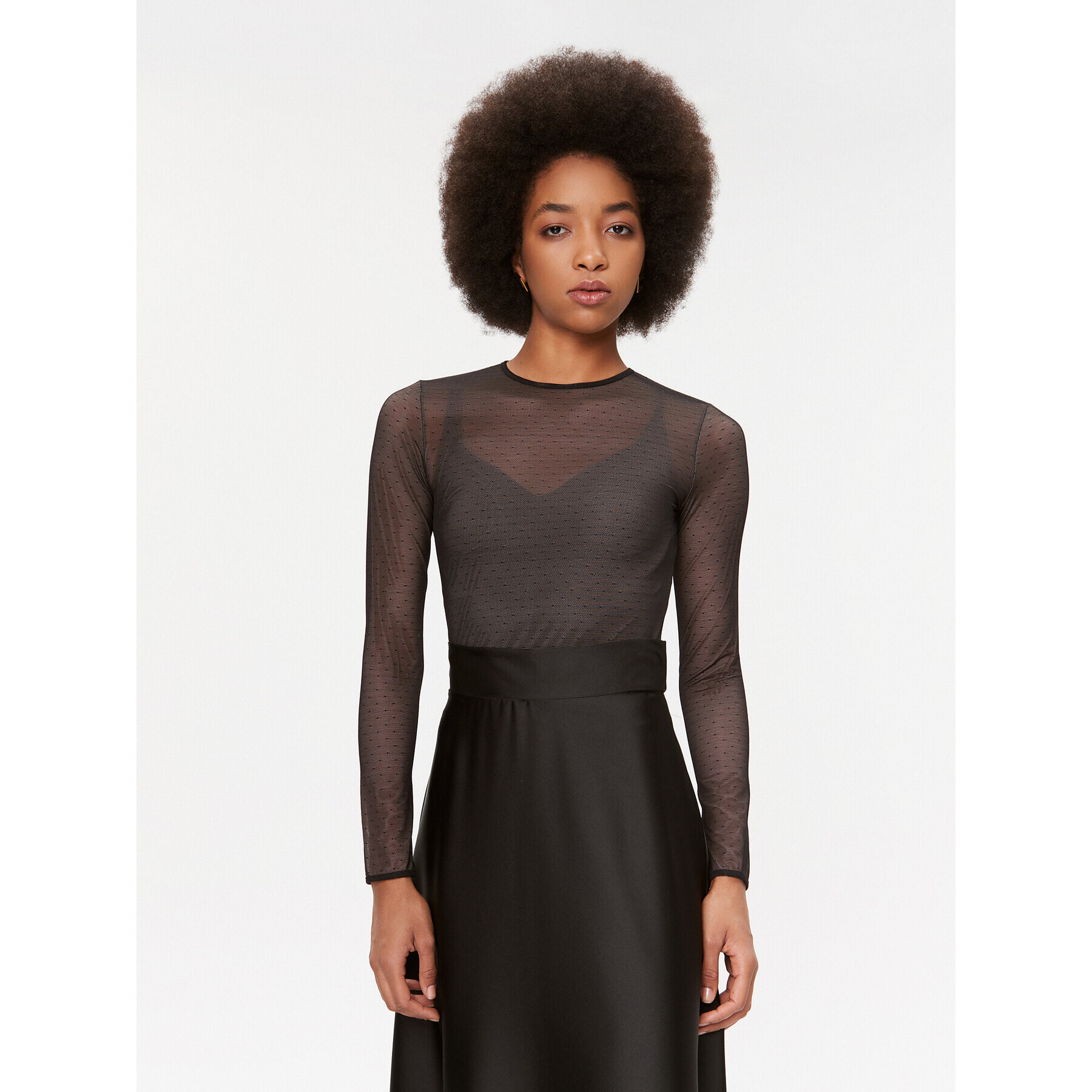 TWINSET Боди 232TT2480 Черен Slim Fit - Pepit.bg