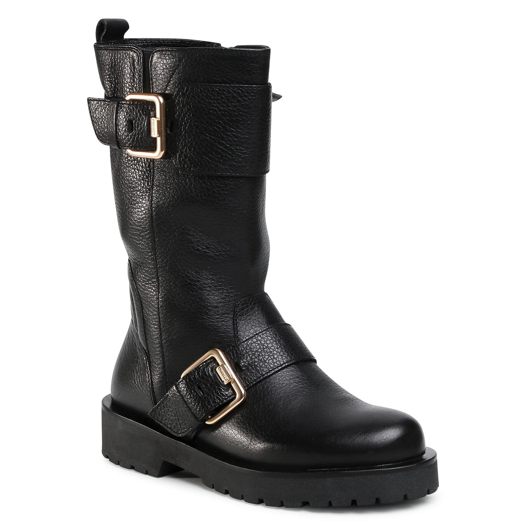 TWINSET Ботуши Biker 202TCT110 Черен - Pepit.bg