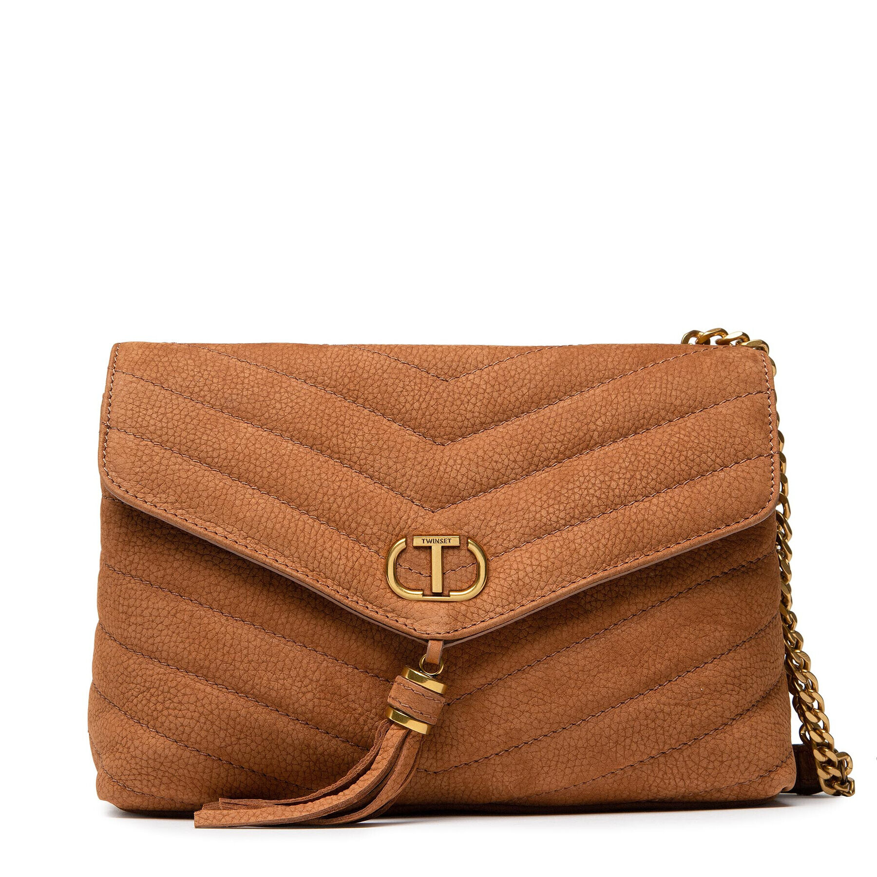 TWINSET Дамска чанта 222TD8290 Кафяв - Pepit.bg