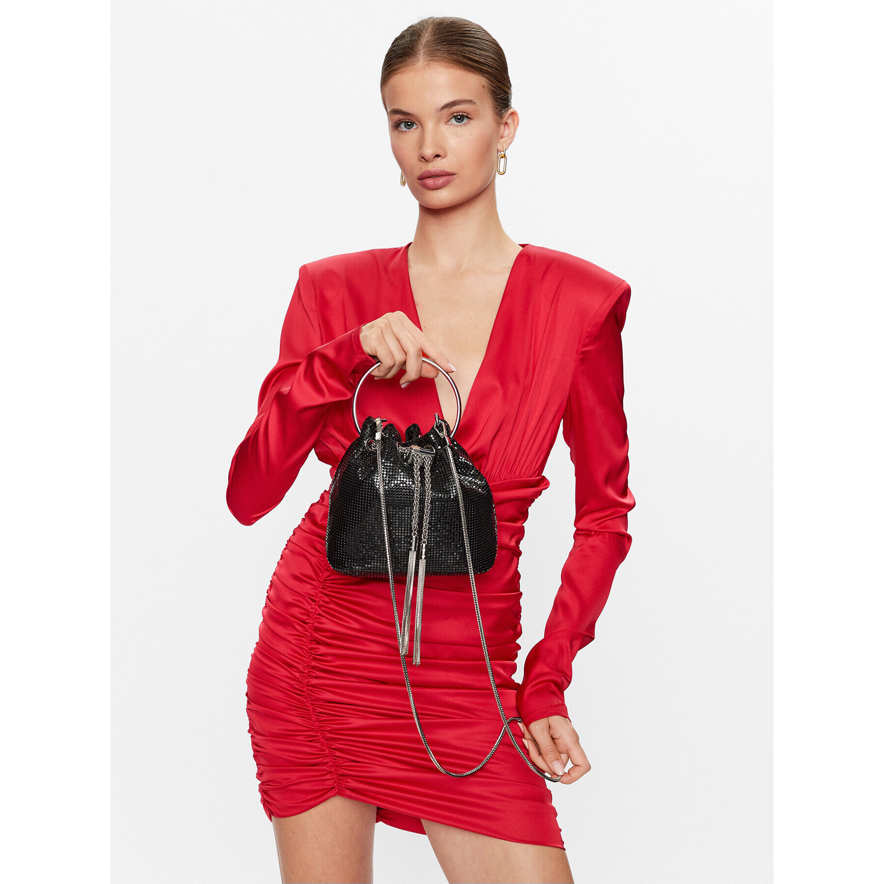 TWINSET Дамска чанта 231TD8390 Черен - Pepit.bg