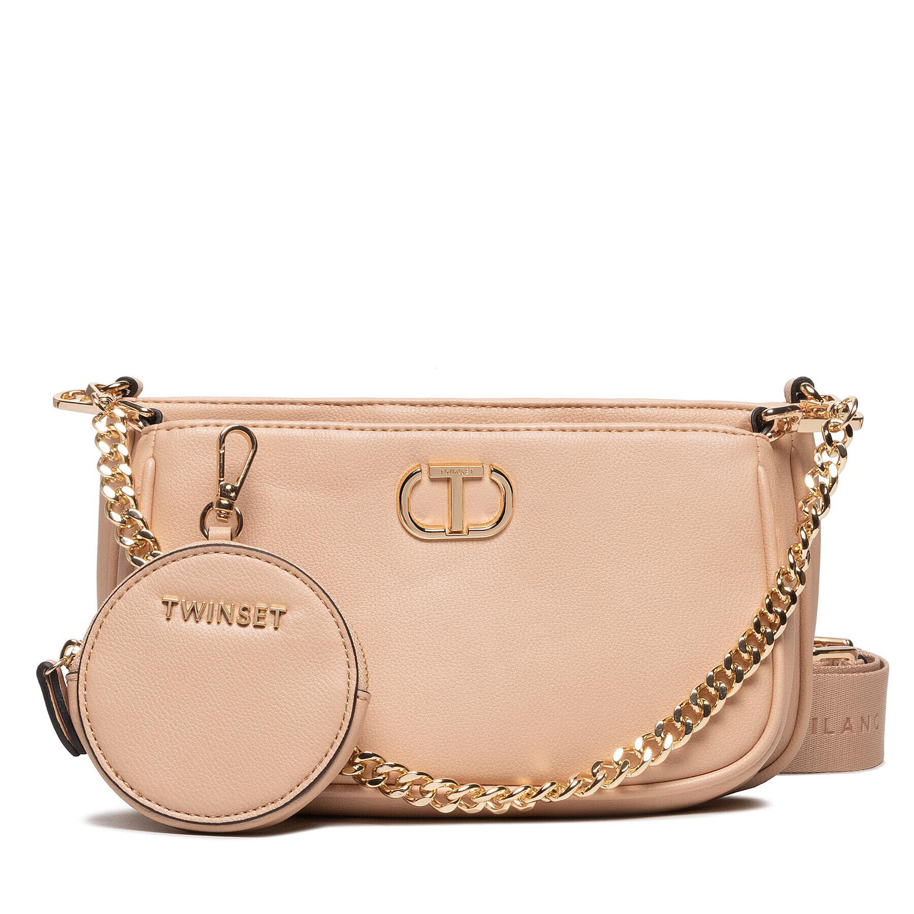 TWINSET Дамска чанта Set Di 2 Pochette 221TB7150 Бежов - Pepit.bg