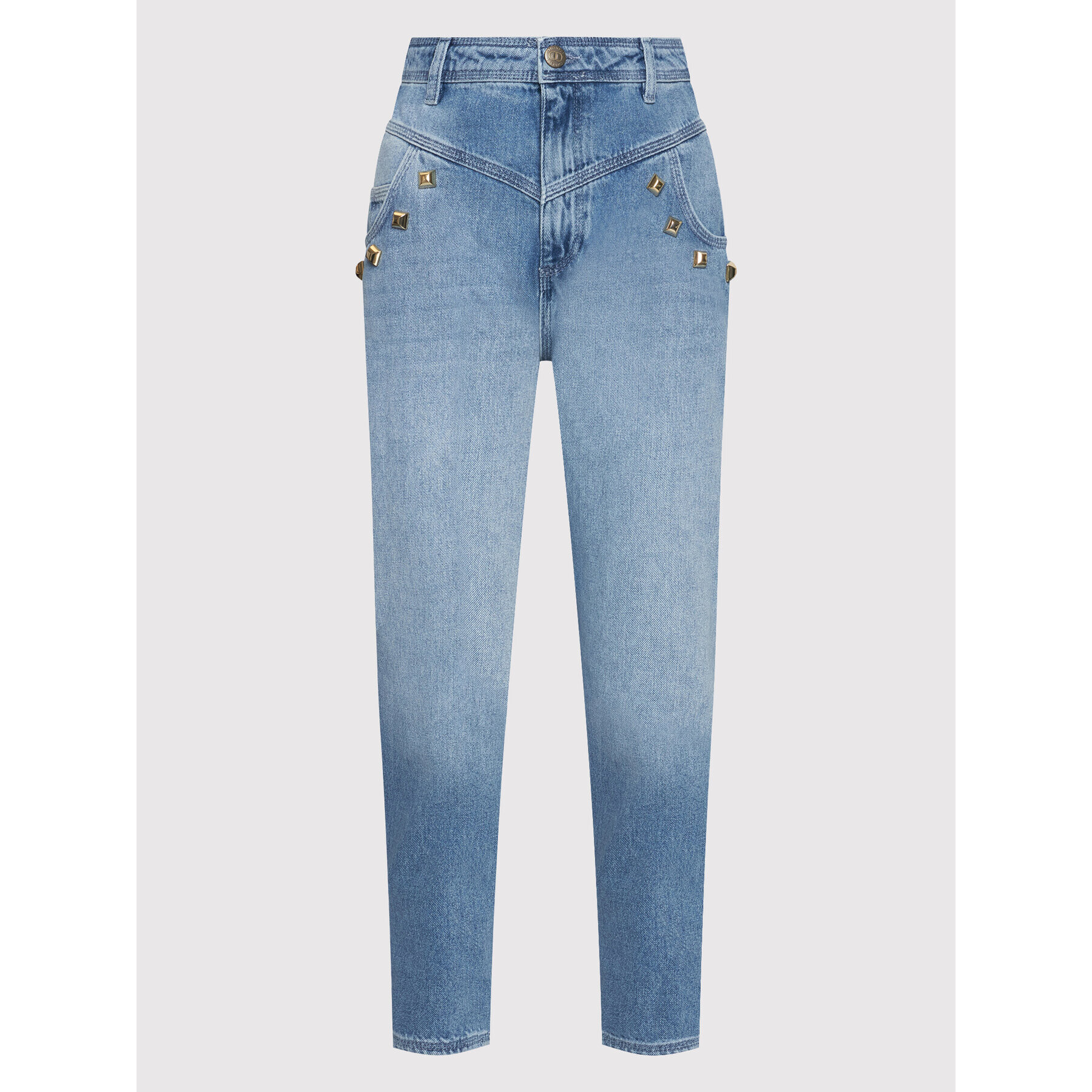 TWINSET Дънки 221TP2101 Тъмносин Relaxed Fit - Pepit.bg