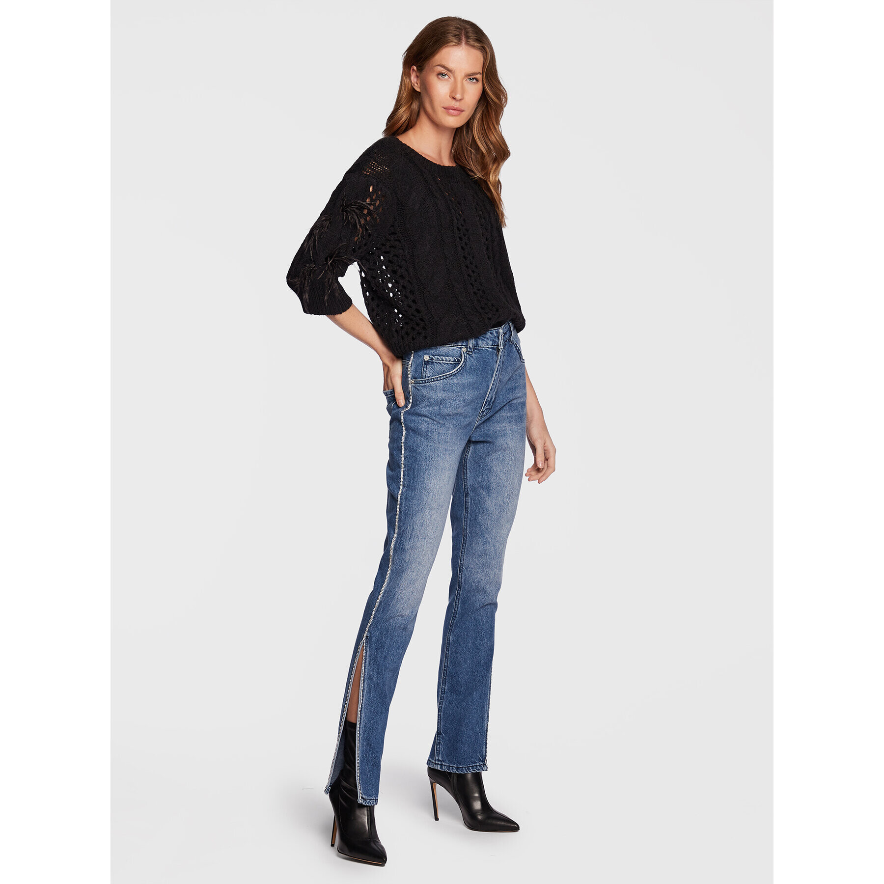 TWINSET Дънки 222AP2273 Син Slim Fit - Pepit.bg