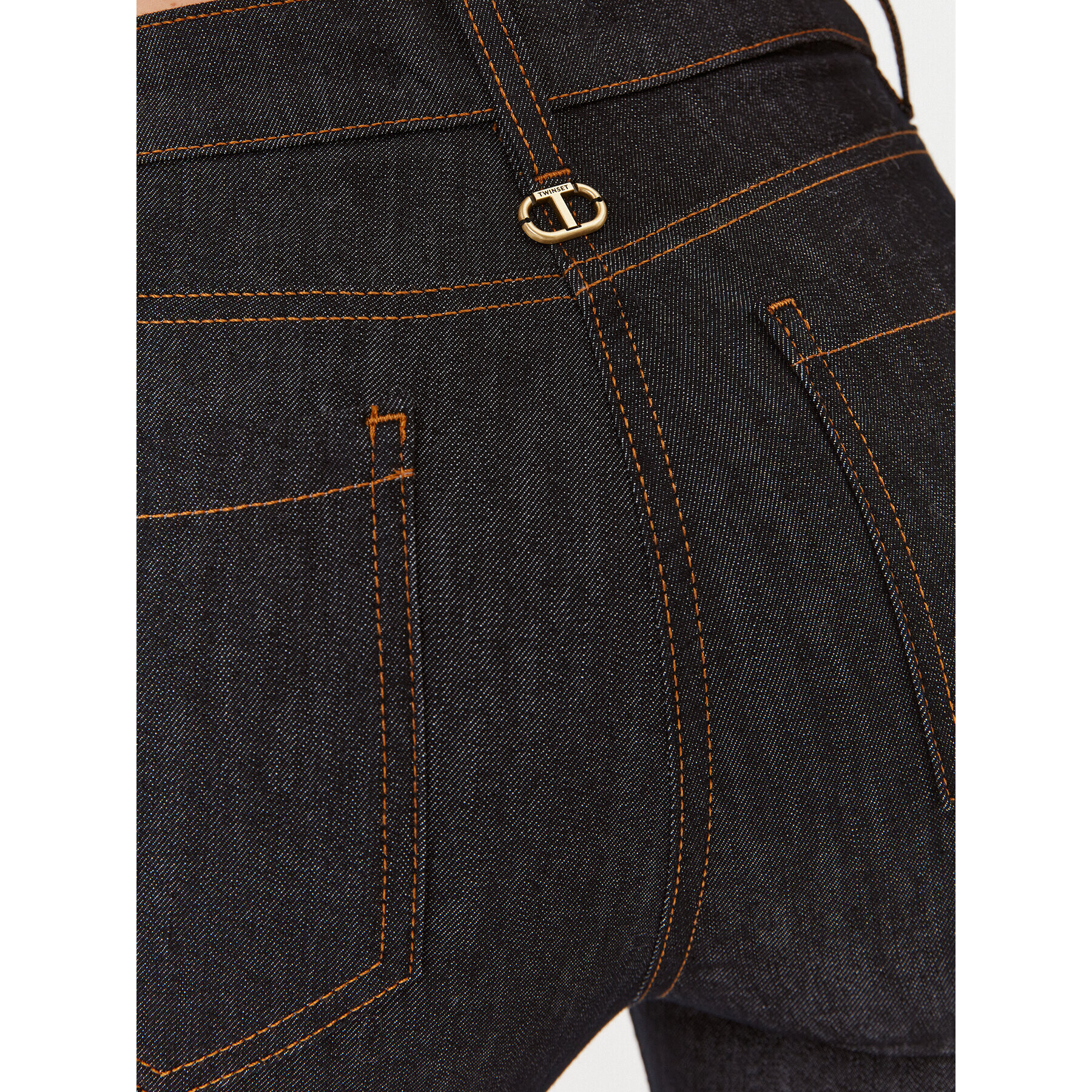 TWINSET Дънки 232TP2391 Тъмносин Regular Fit - Pepit.bg