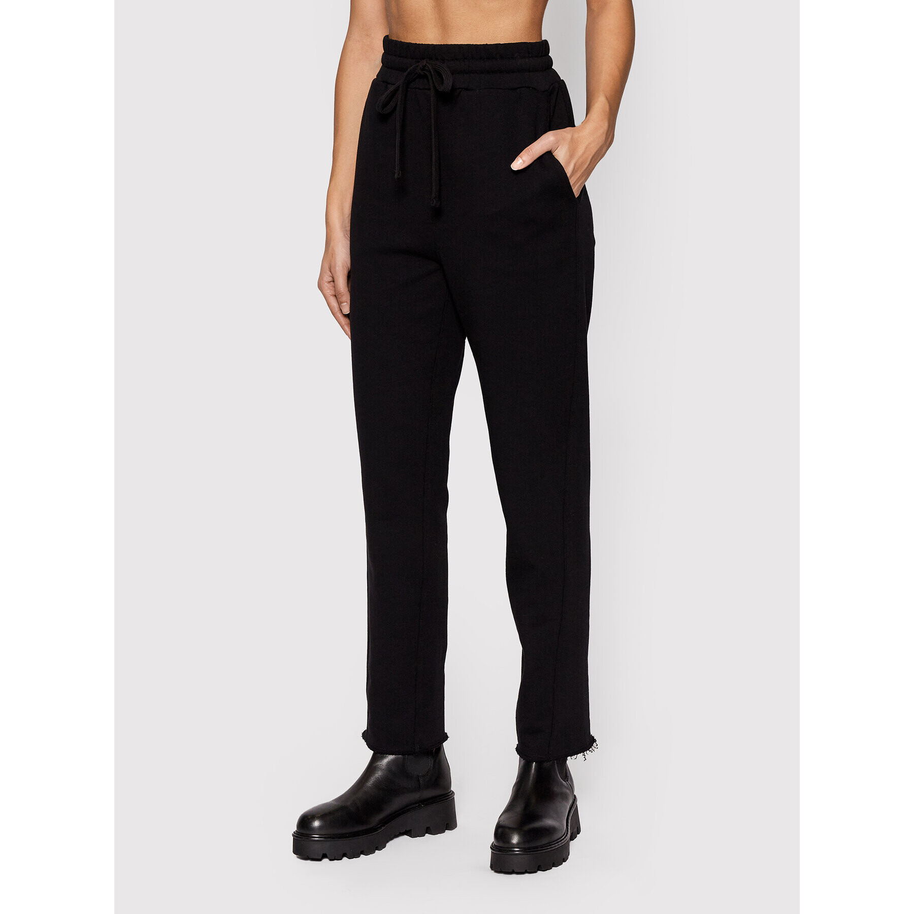 TWINSET Долнище анцуг 221TP2165 Черен Loose Fit - Pepit.bg