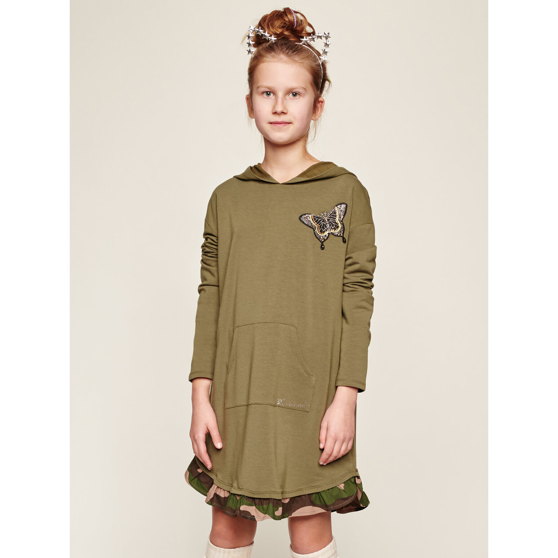 TWINSET Ежедневна рокля 192GJ2561 D Зелен Regular Fit - Pepit.bg