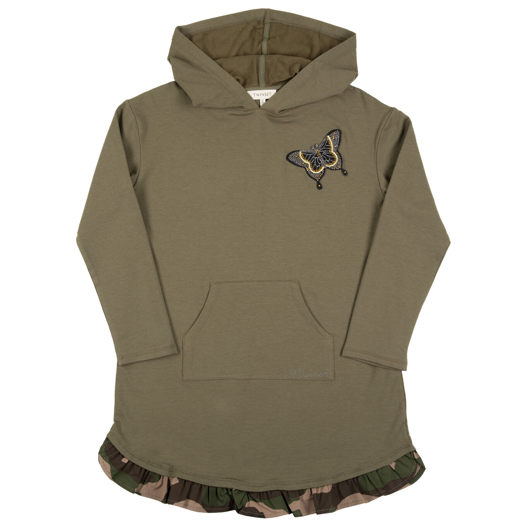TWINSET Ежедневна рокля 192GJ2561 D Зелен Regular Fit - Pepit.bg